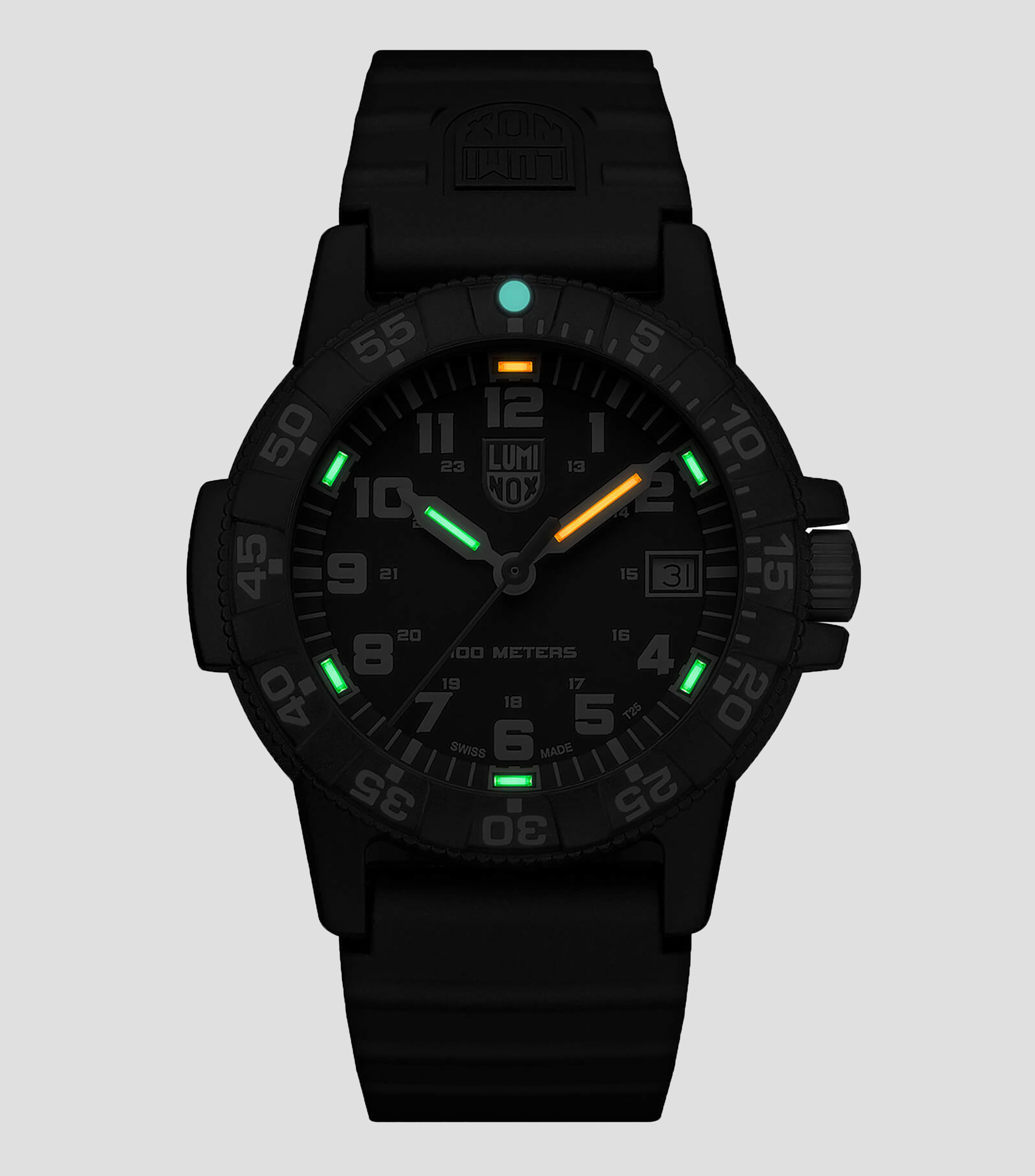 Reloj para Hombre Leatherback SEA Turtle Giant Deportivo, Negro