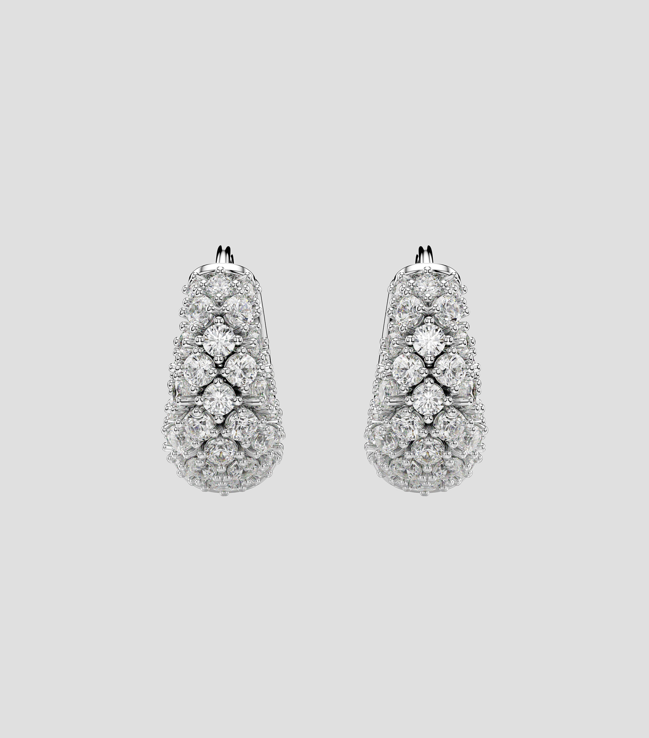 Pendientes redondos con cristales Swarovski Sublima Mujer