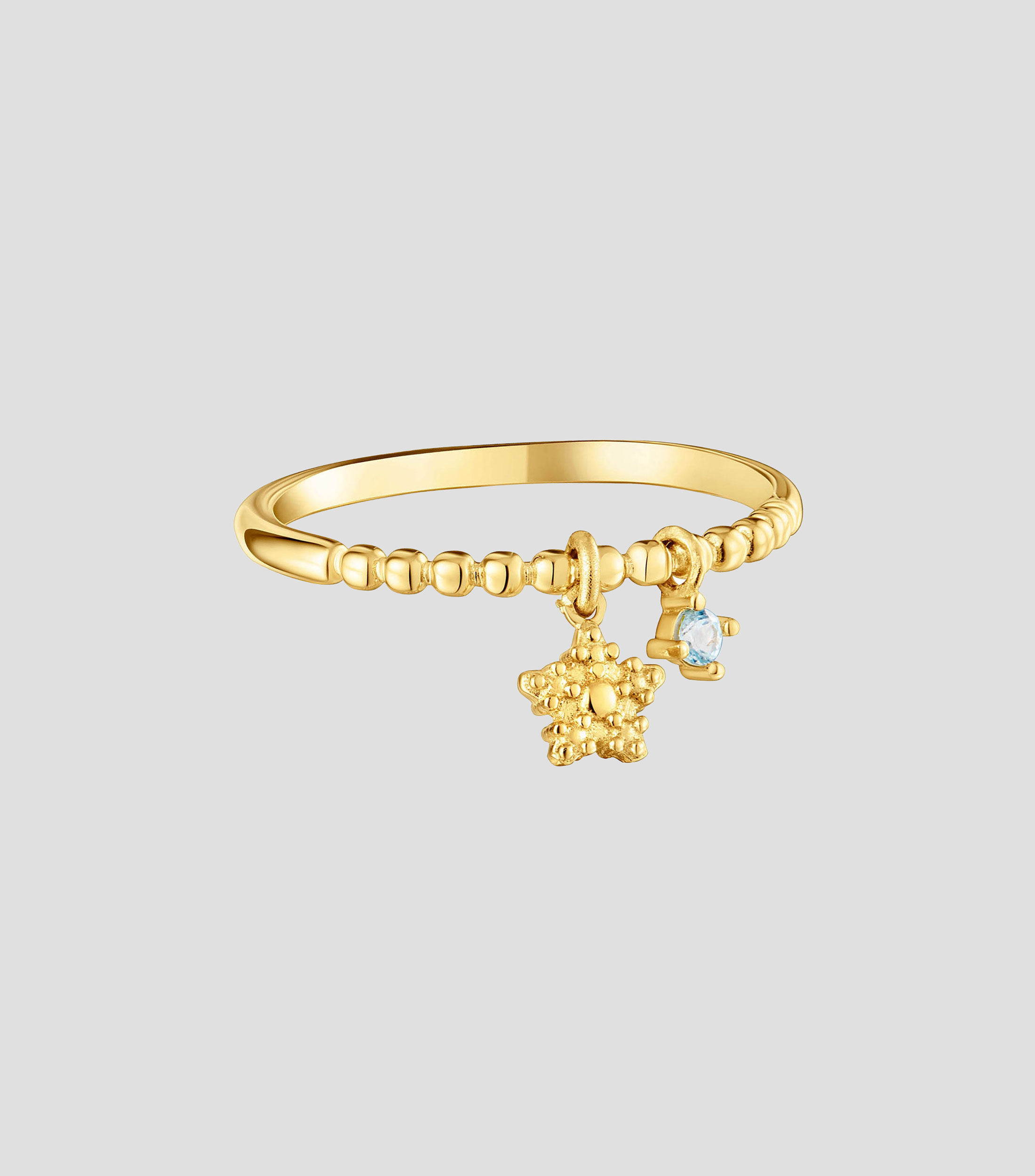 Anillo Grain con Topacio Mujer