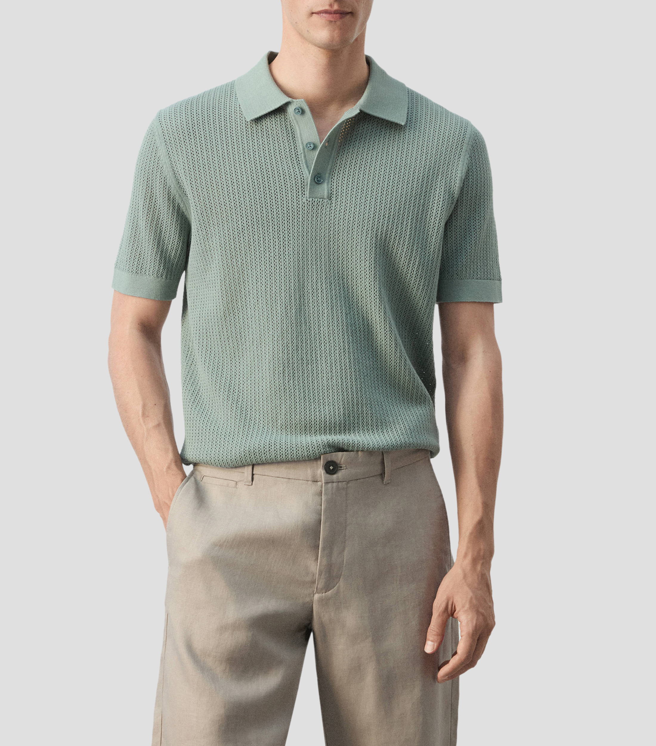 Playera tipo polo manga corta fantasía Hombre