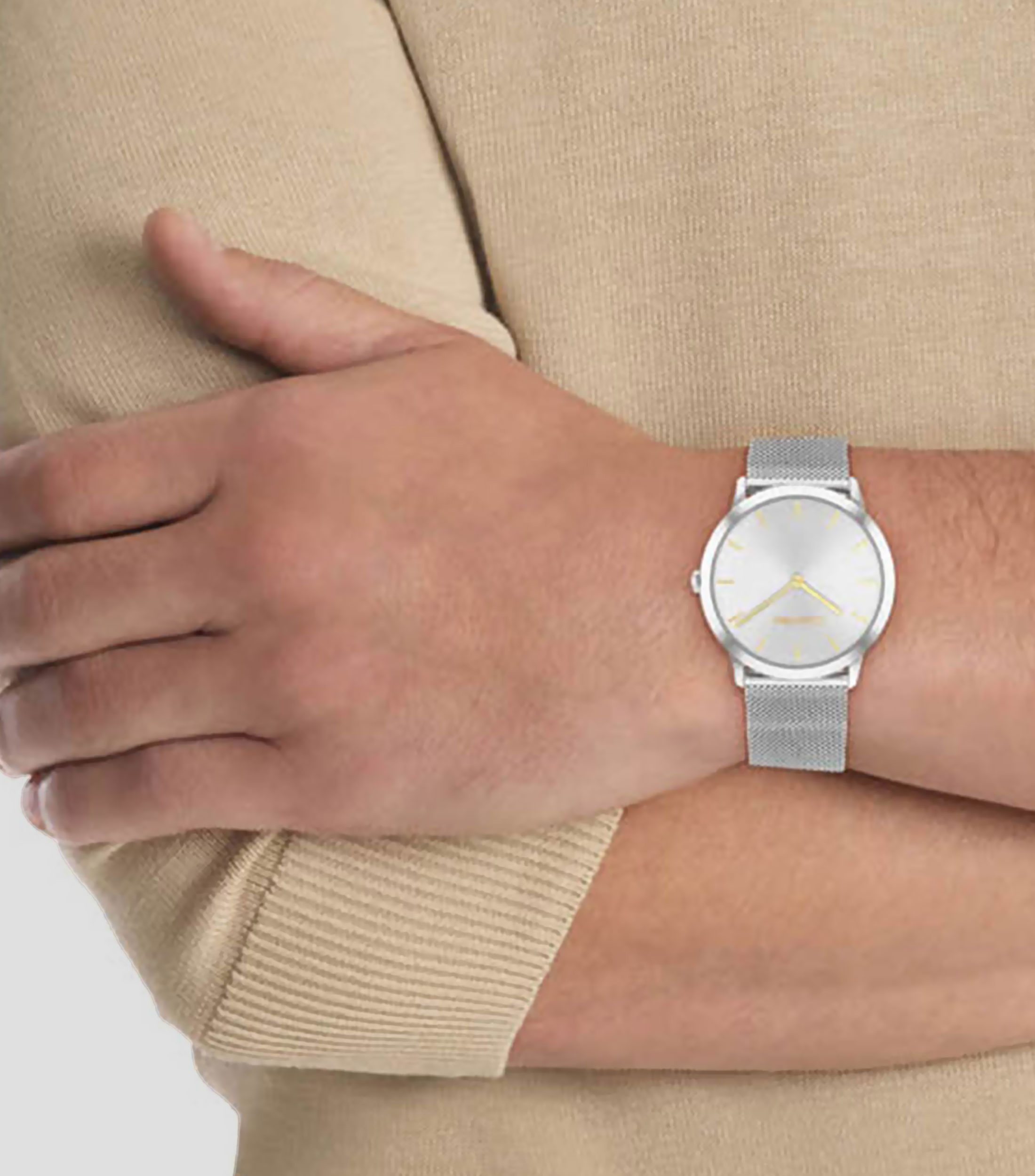 Reloj Unisex Exceptional Casual Plateado