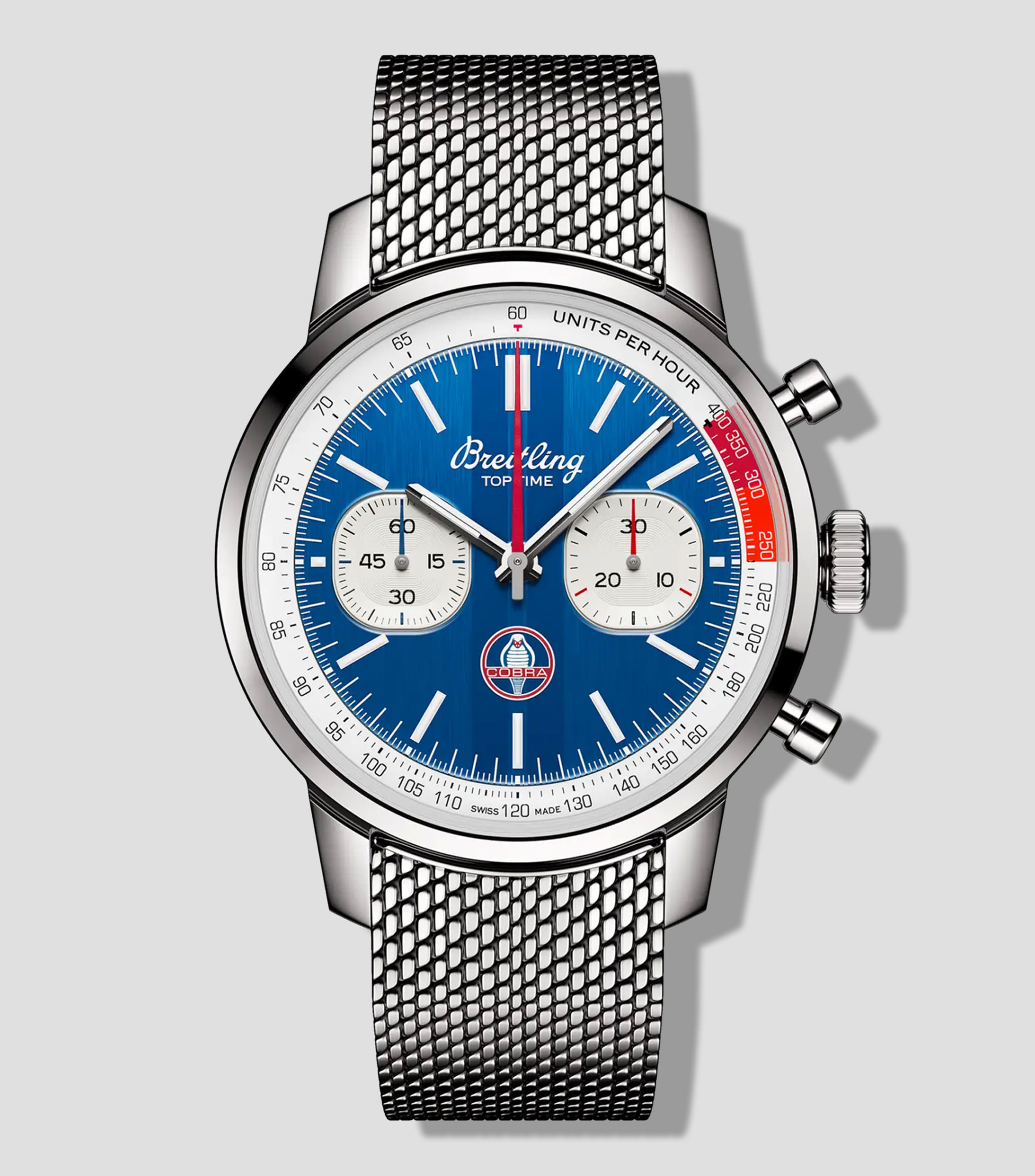Reloj para Hombre Top Time B01 Shelby Cobra deportivo plateado