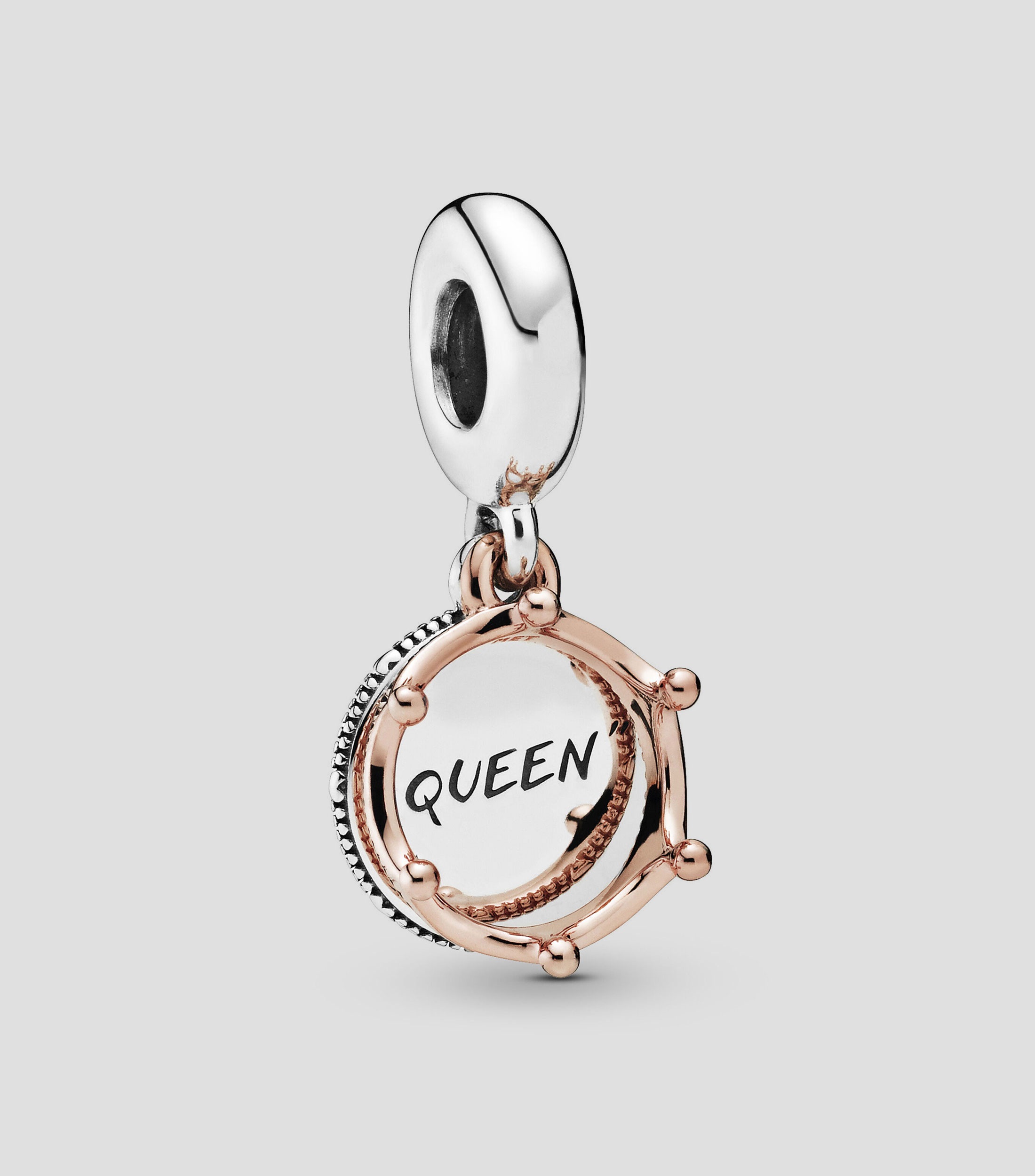 Charm en plata .925 Reina y corona real Mujer
