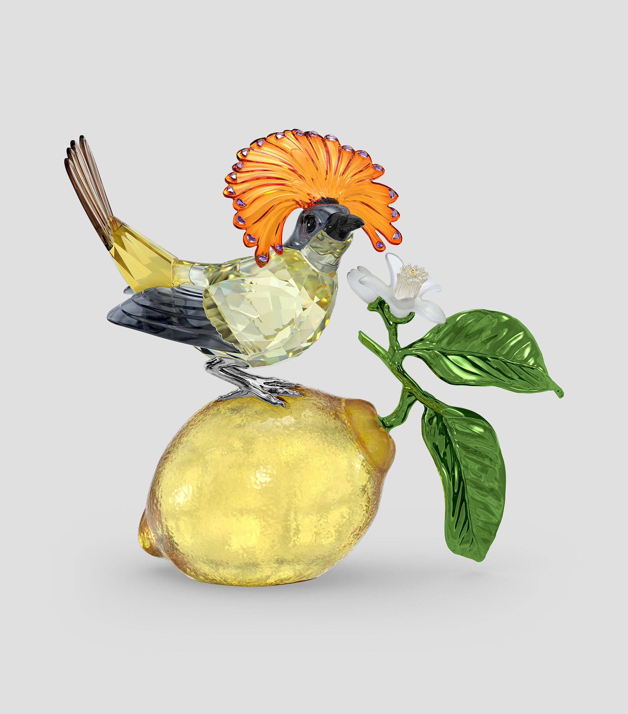 Figura decorativa Idyllia Royal Flycatcher en cristal