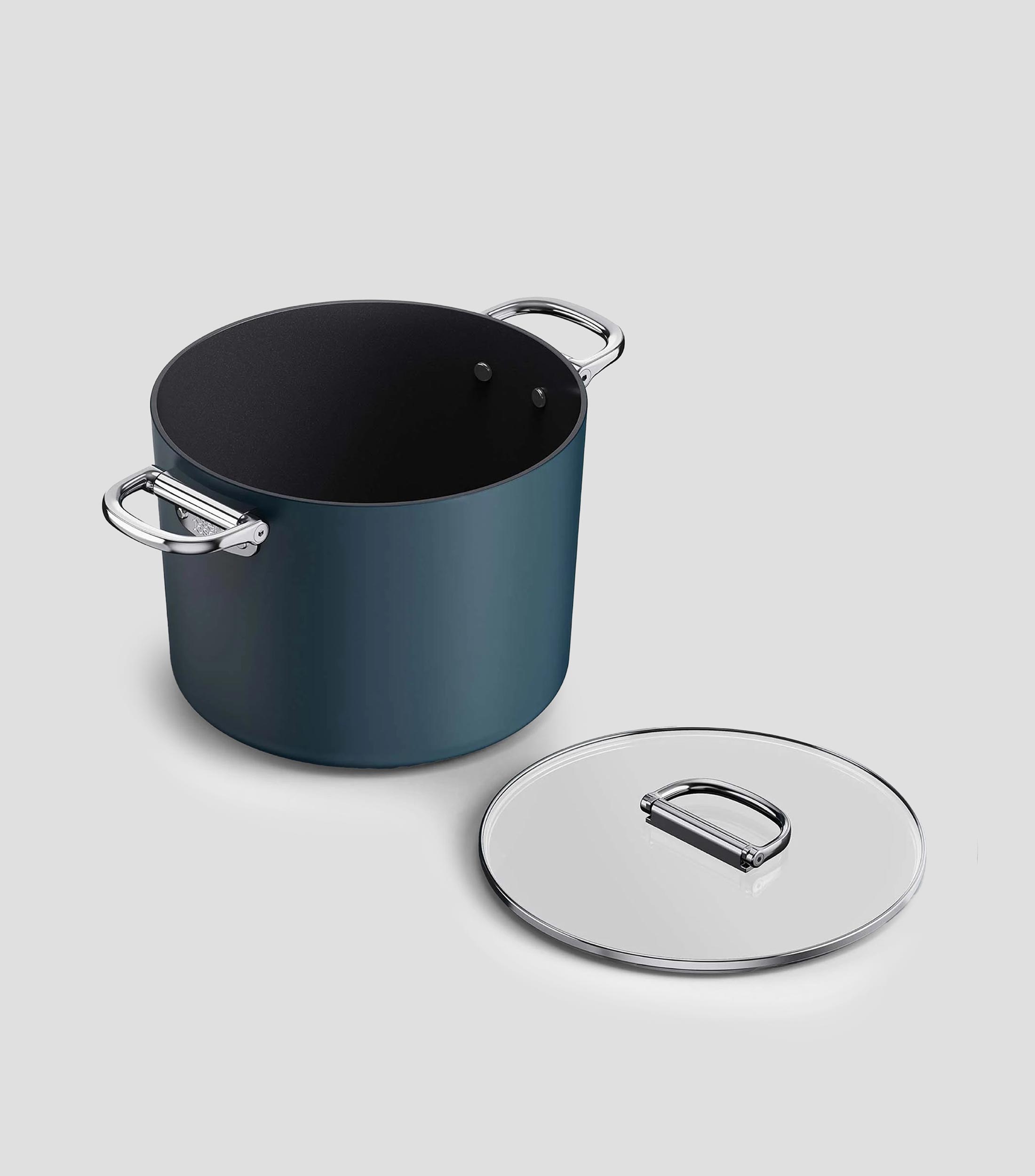 Olla alta en aluminio Space 8 L azul