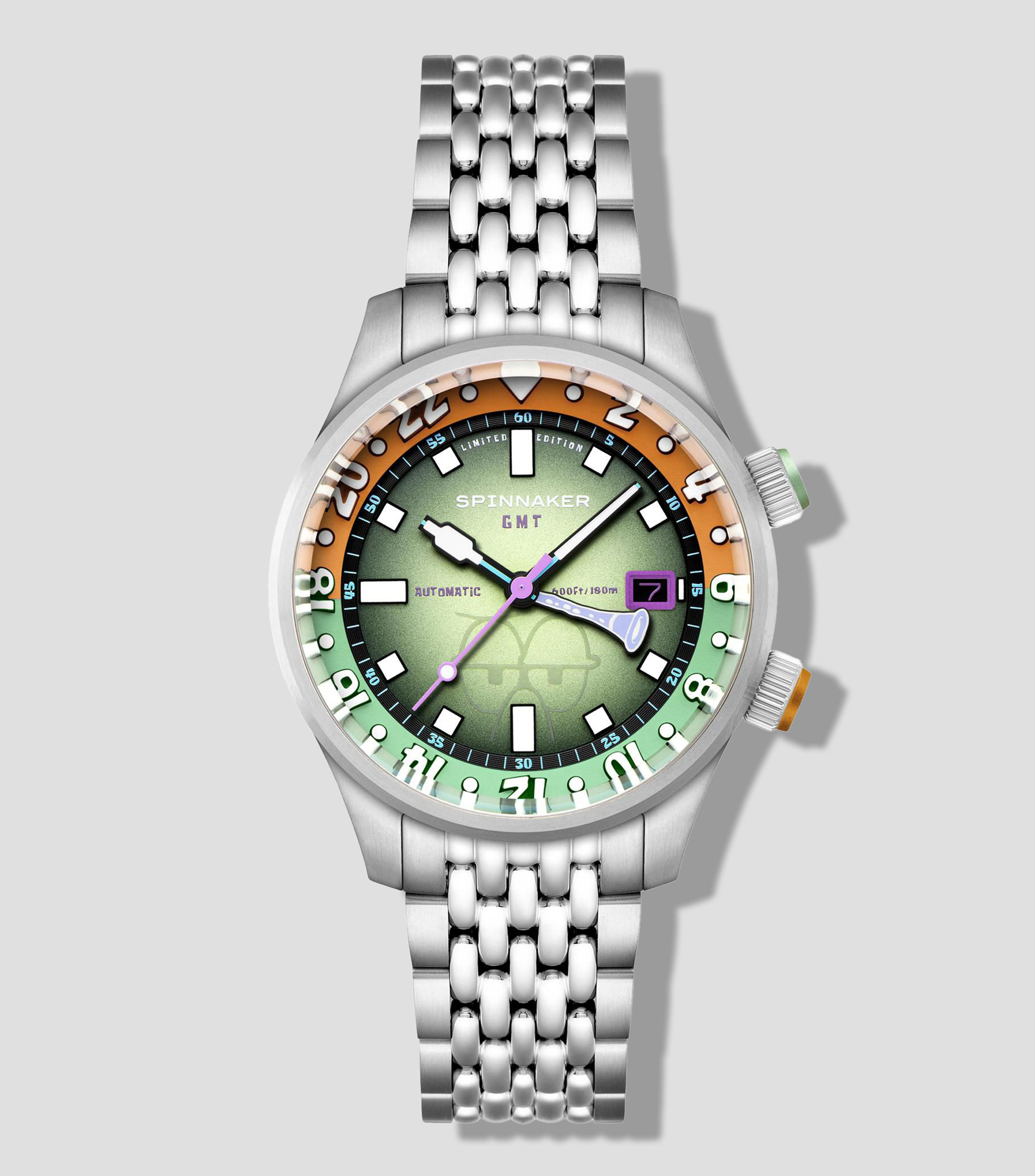 Reloj para Hombre Bradner GMT SpongeBob casual plateado