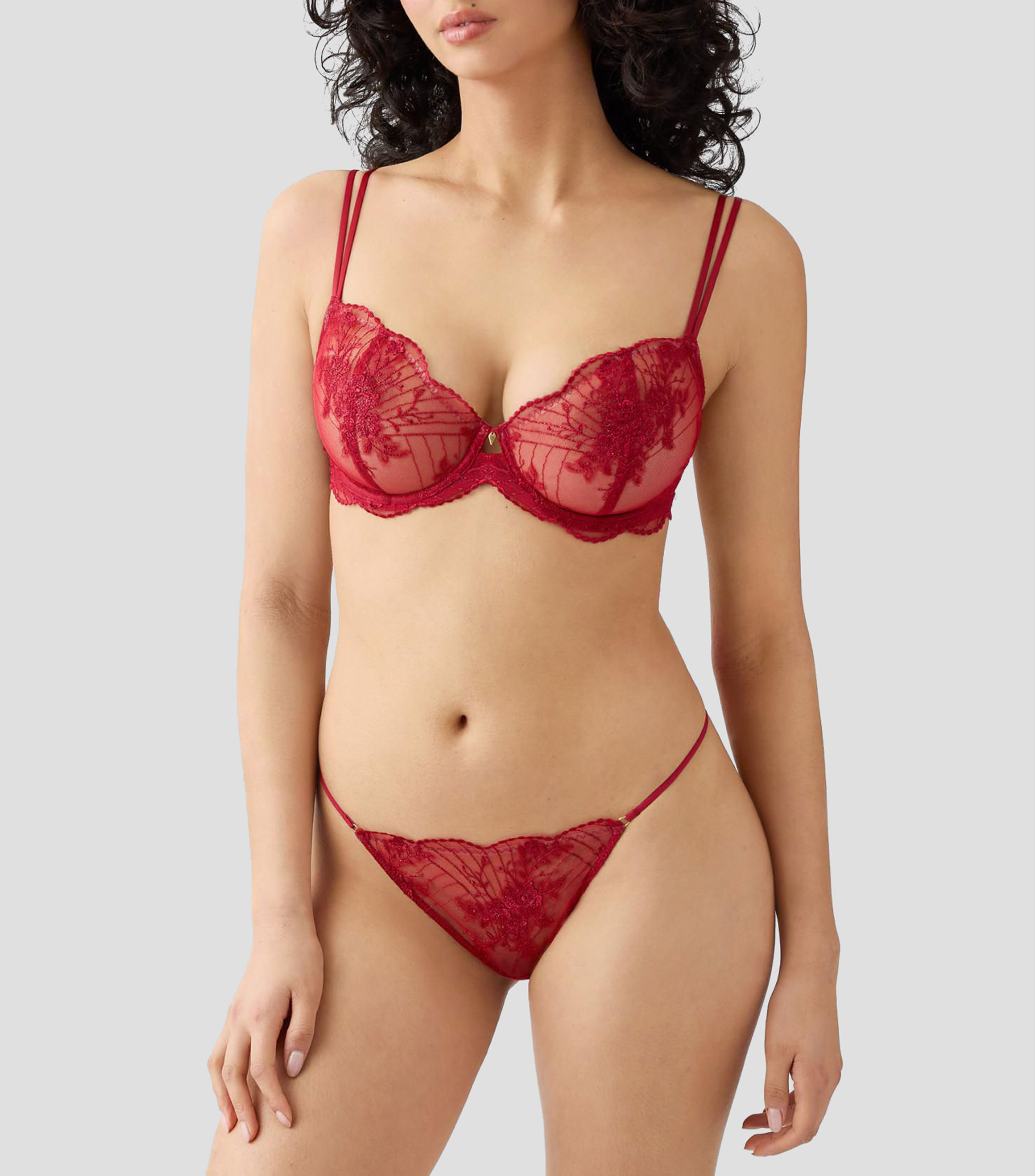 Brasier con encaje con varilla