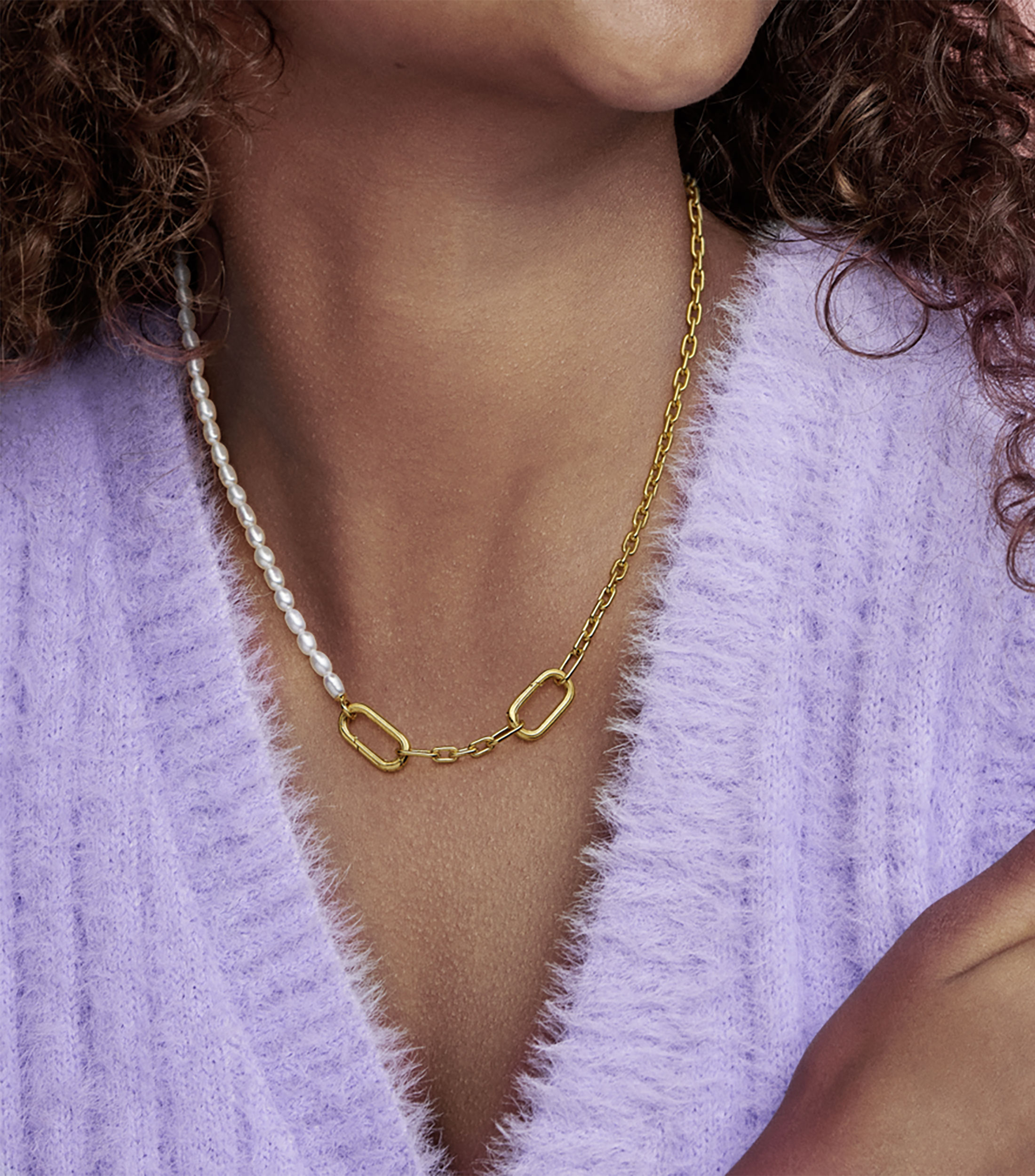 Collar con perlas Mujer