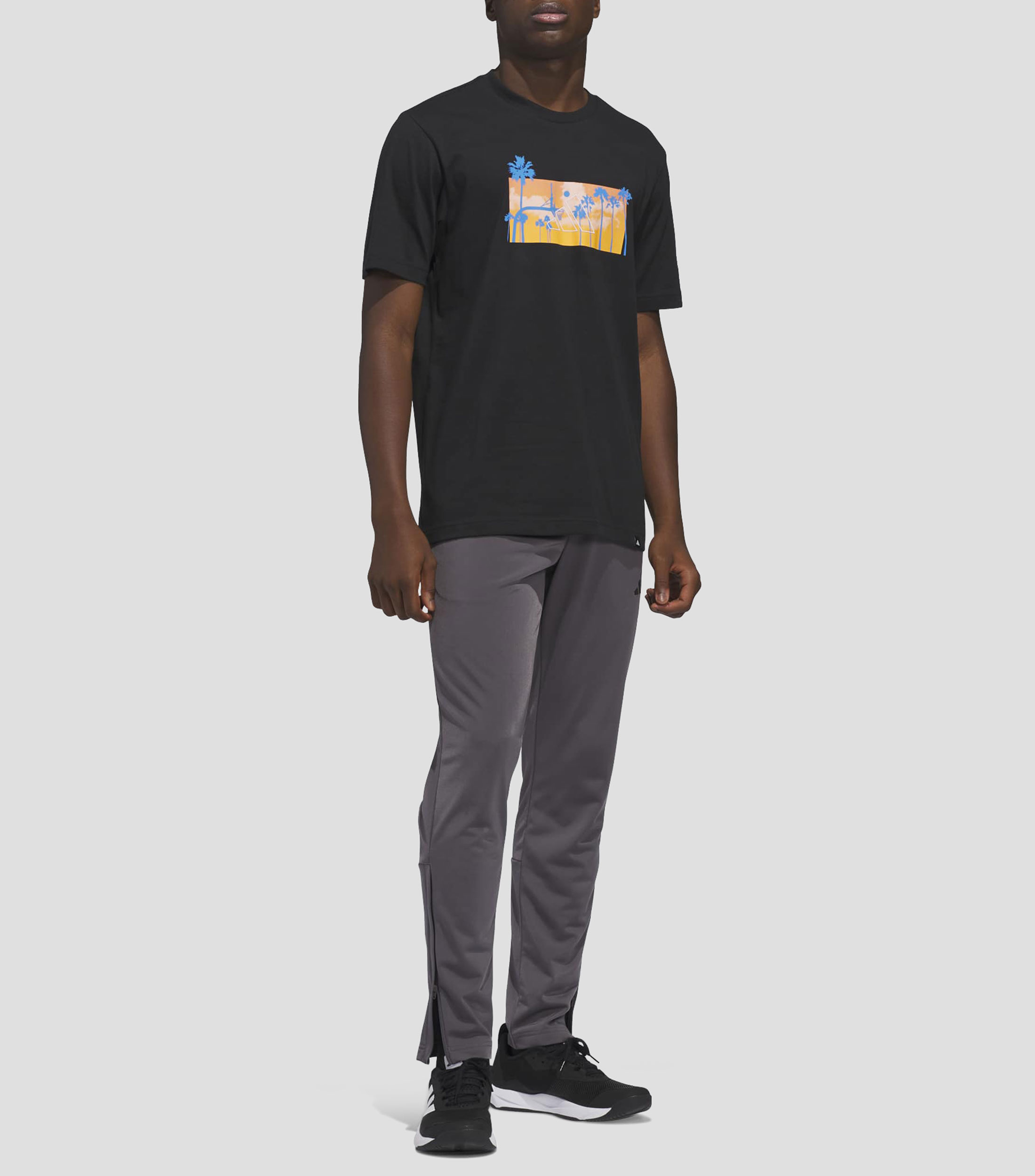 Playera deportiva Summer Sunset Graphic estampada Hombre