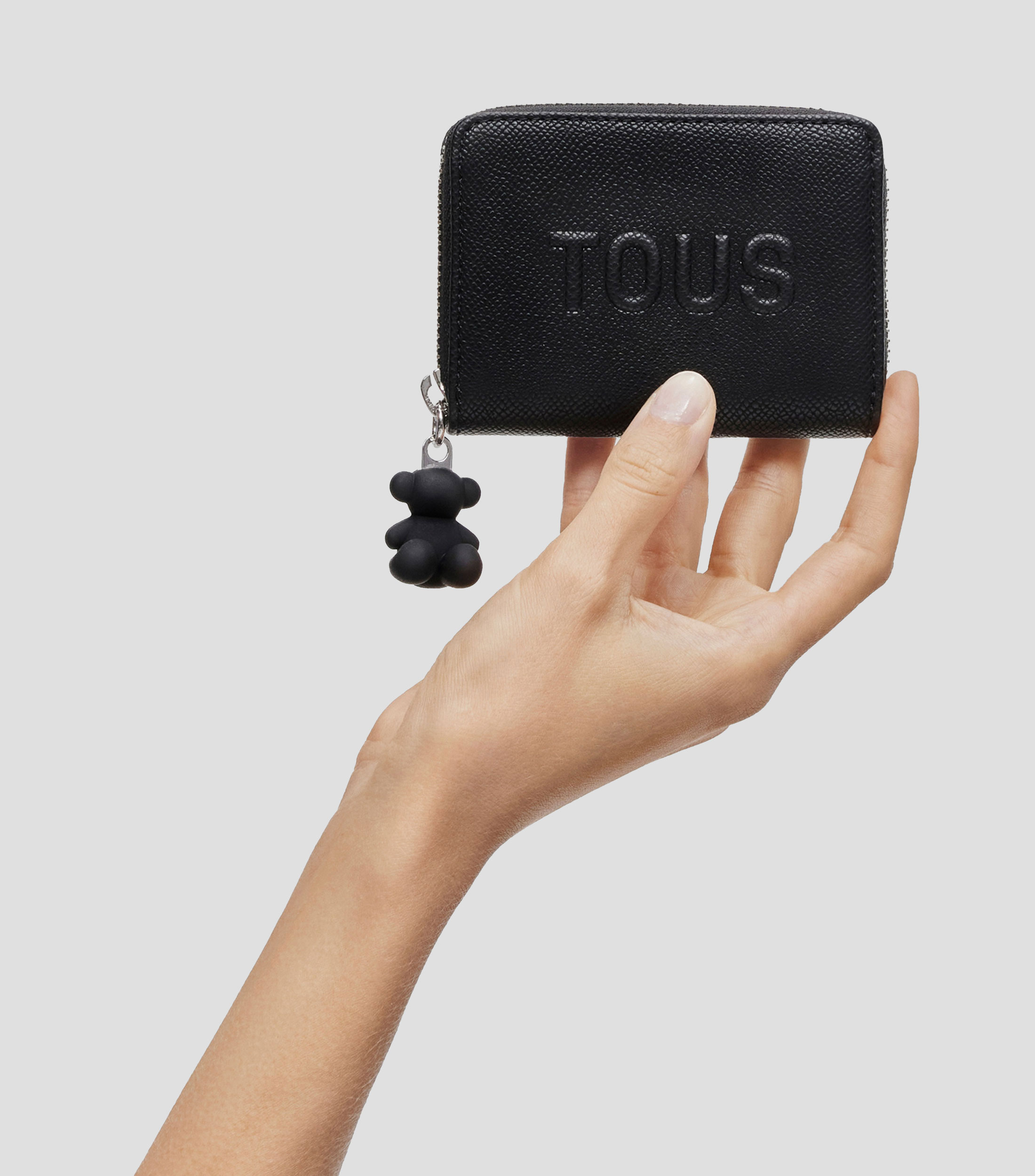 Monedero negro La Rue New liso Mujer