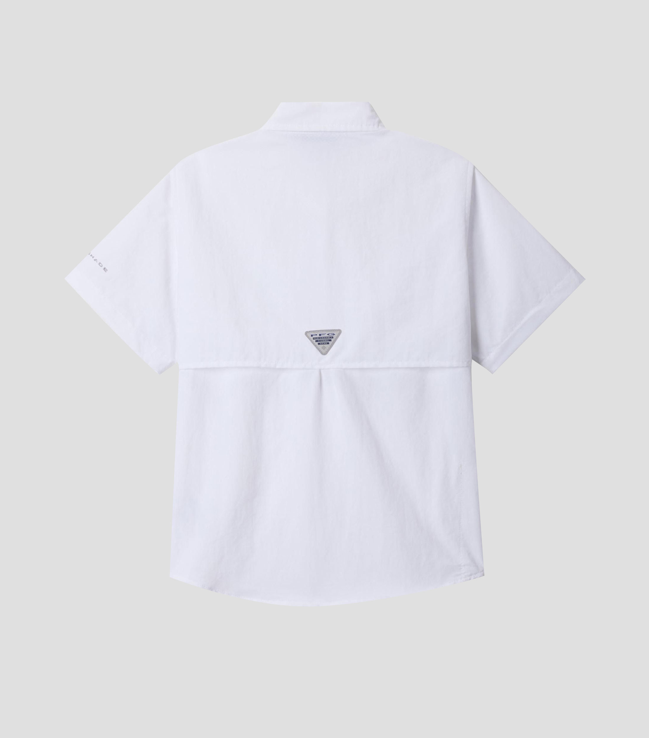 Camisa de pesca lisa manga corta Niño