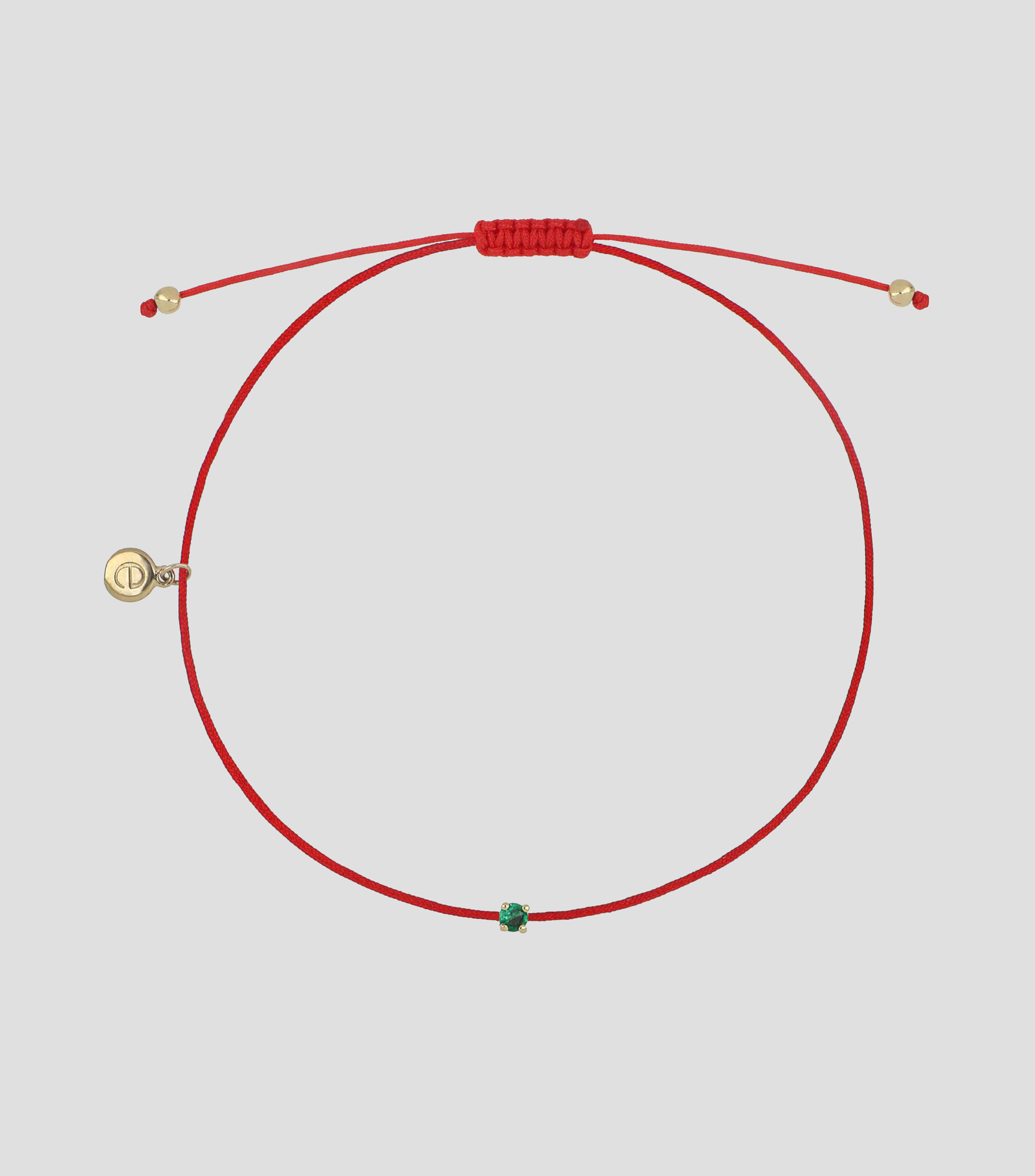 Pulsera con esmeralda Mujer