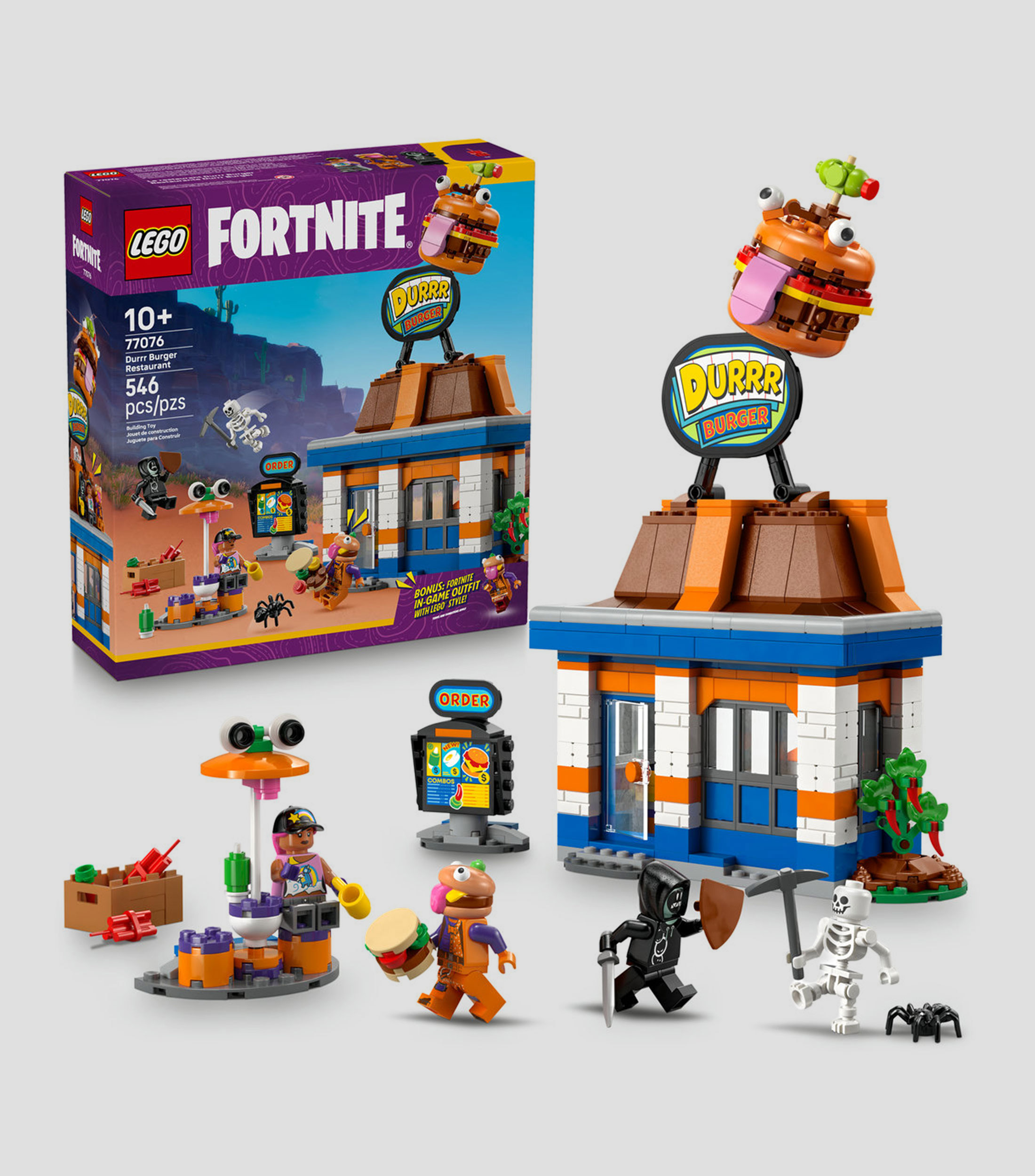 Lego Fortnite Restaurante Durrr Burger Juguete 77076