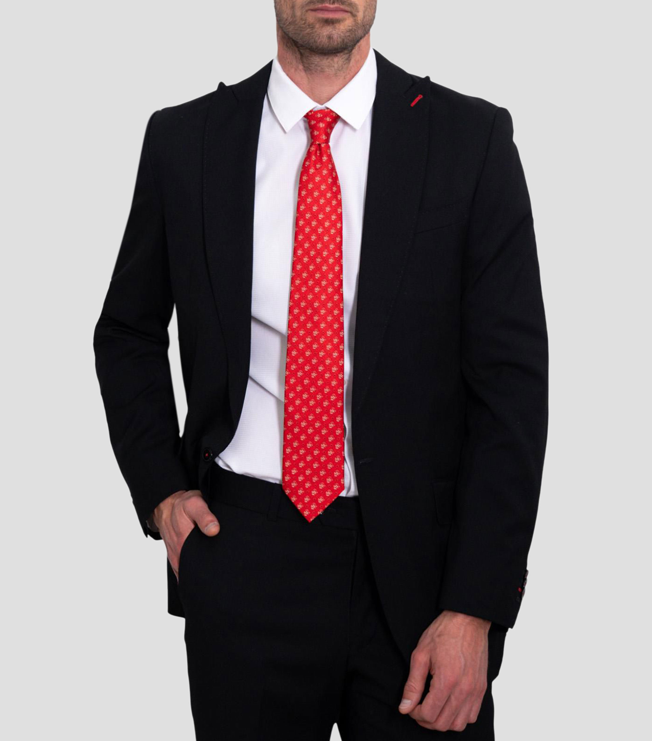 Corbata ancha en seda Día de Muertos Calaverita
