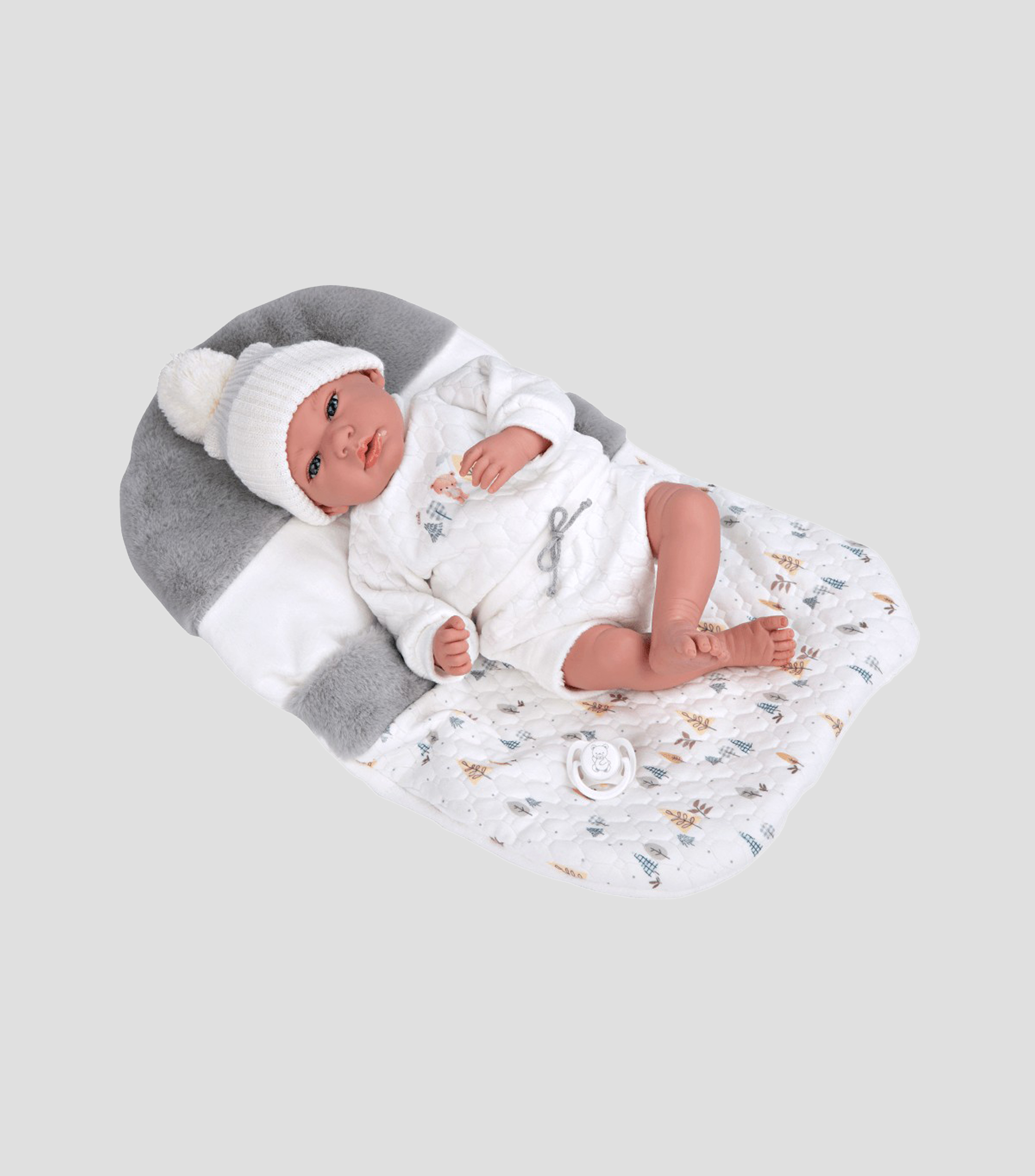 Muñeco Elegance Andie con saco de dormir 40 cm