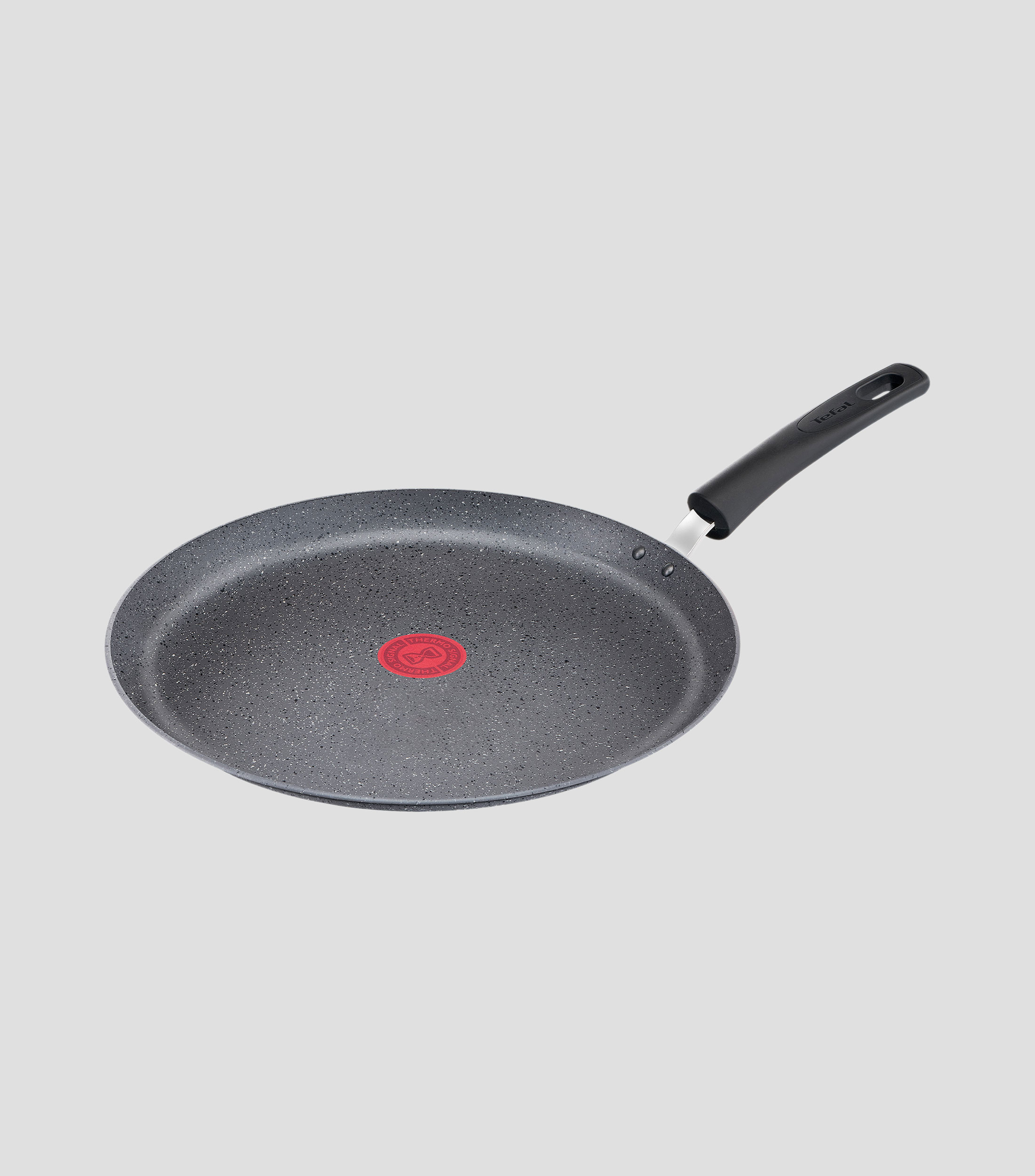 Crepera en Aluminio 28 cm gris jaspeado