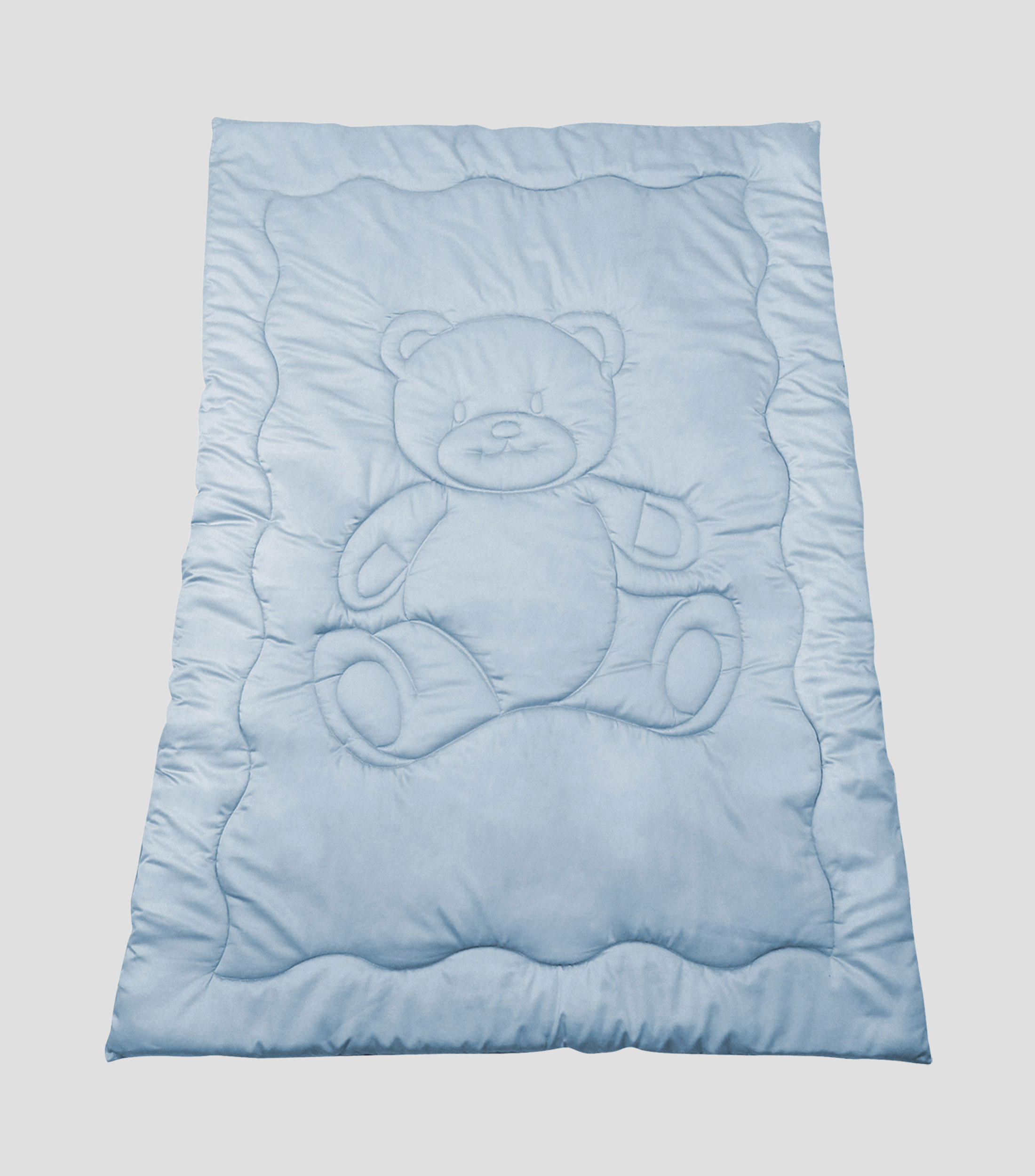 Edredón para cuna Sateen azul