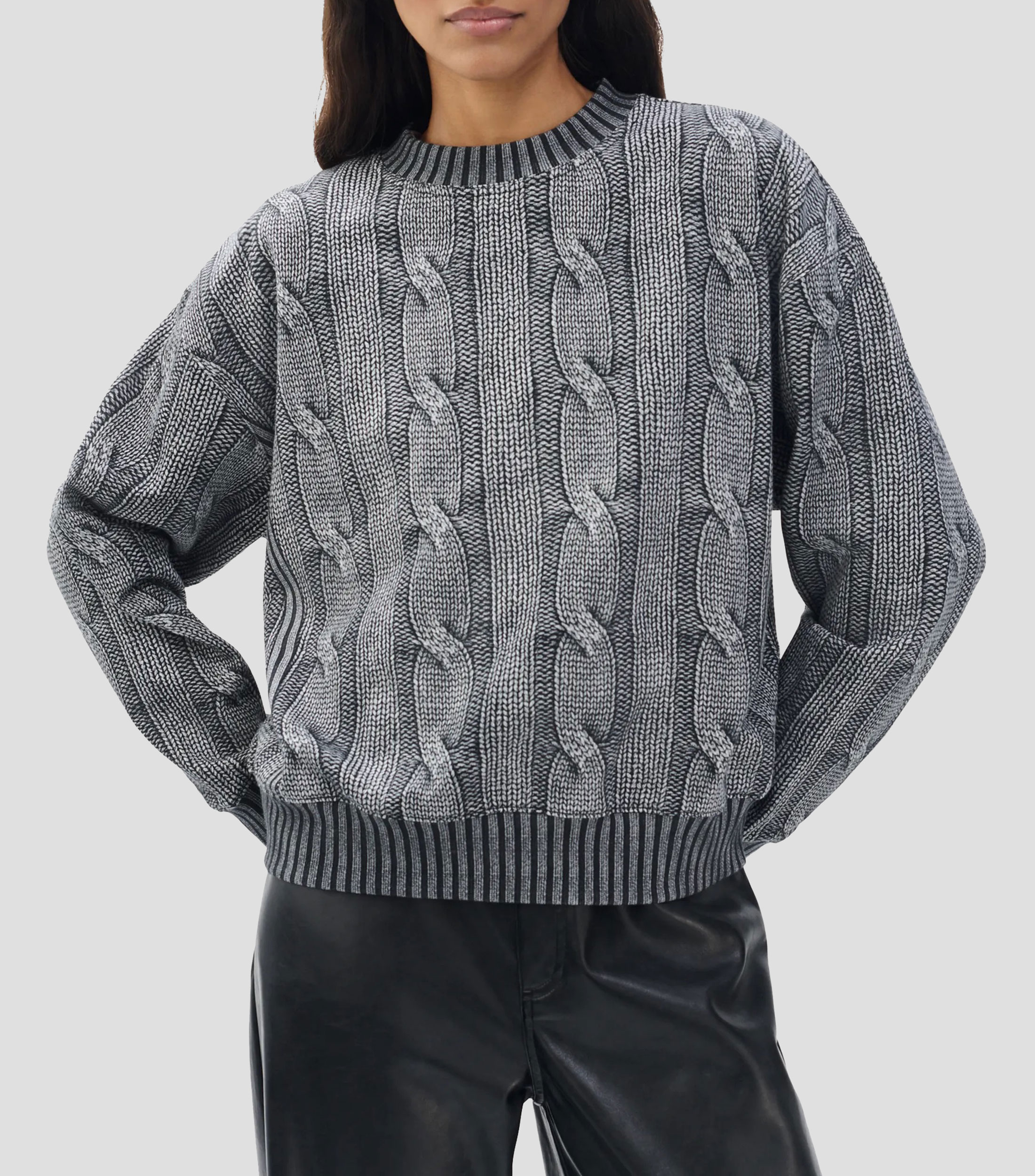 Suéter de cuello redondo Mujer