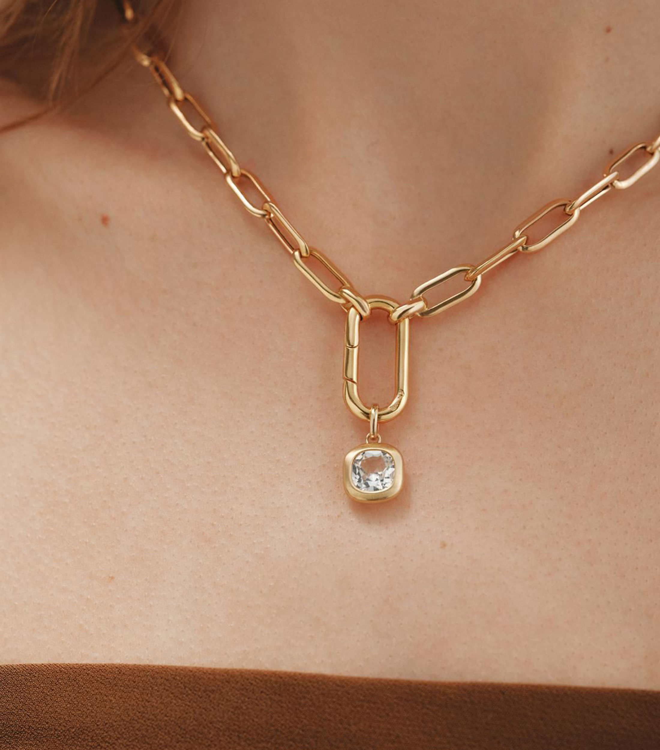 Charm en Plata .925 con topacio Mujer