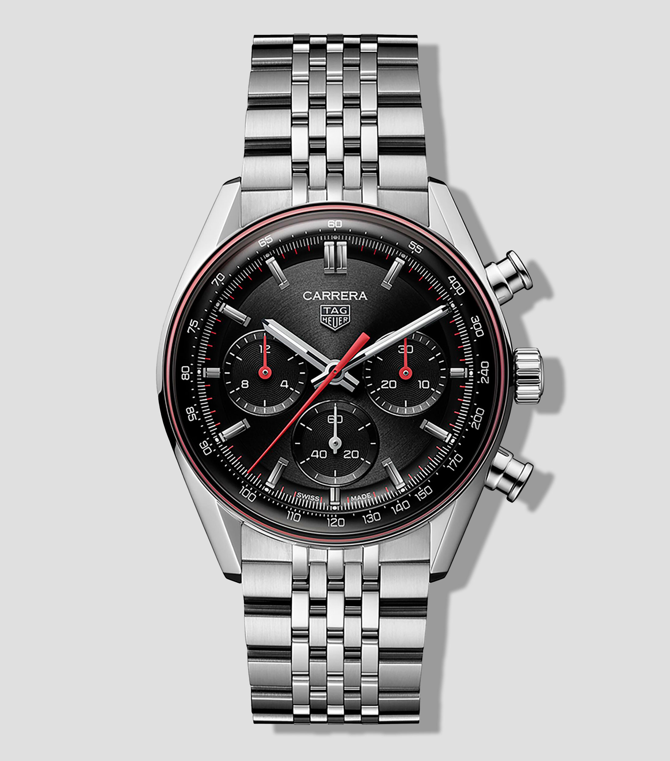 Reloj para hombre Carrera Chronograph Casual Plateado
