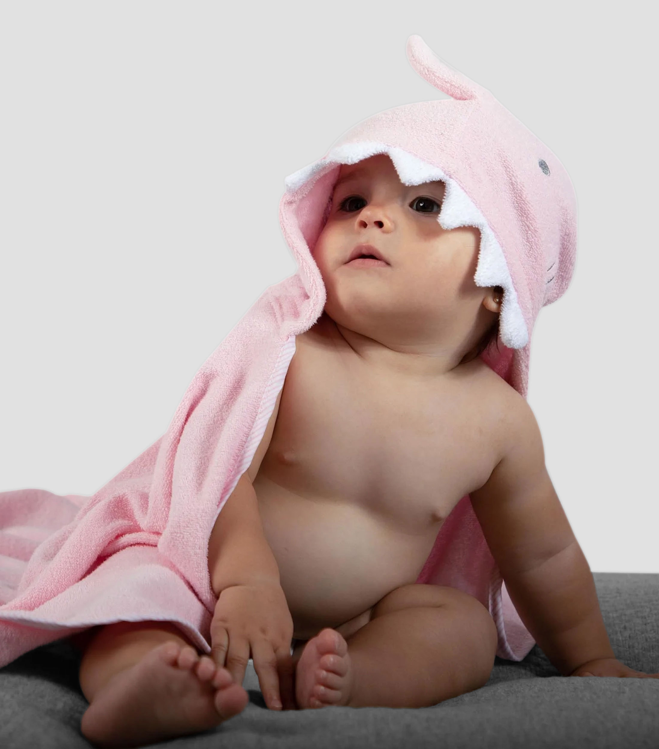 Toalla con capucha Tiburón Bebé