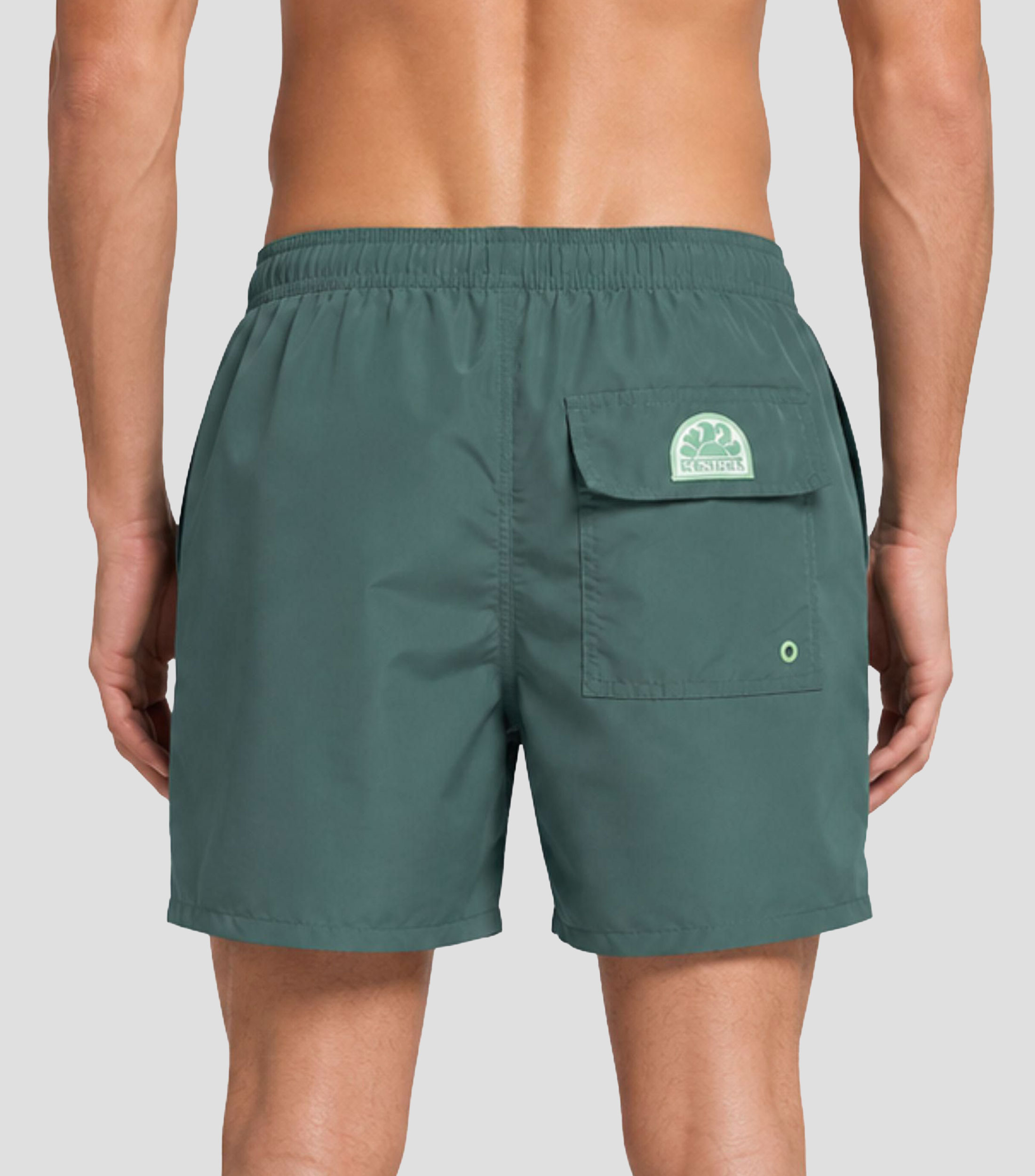 Traje de baño corto Liso Hombre