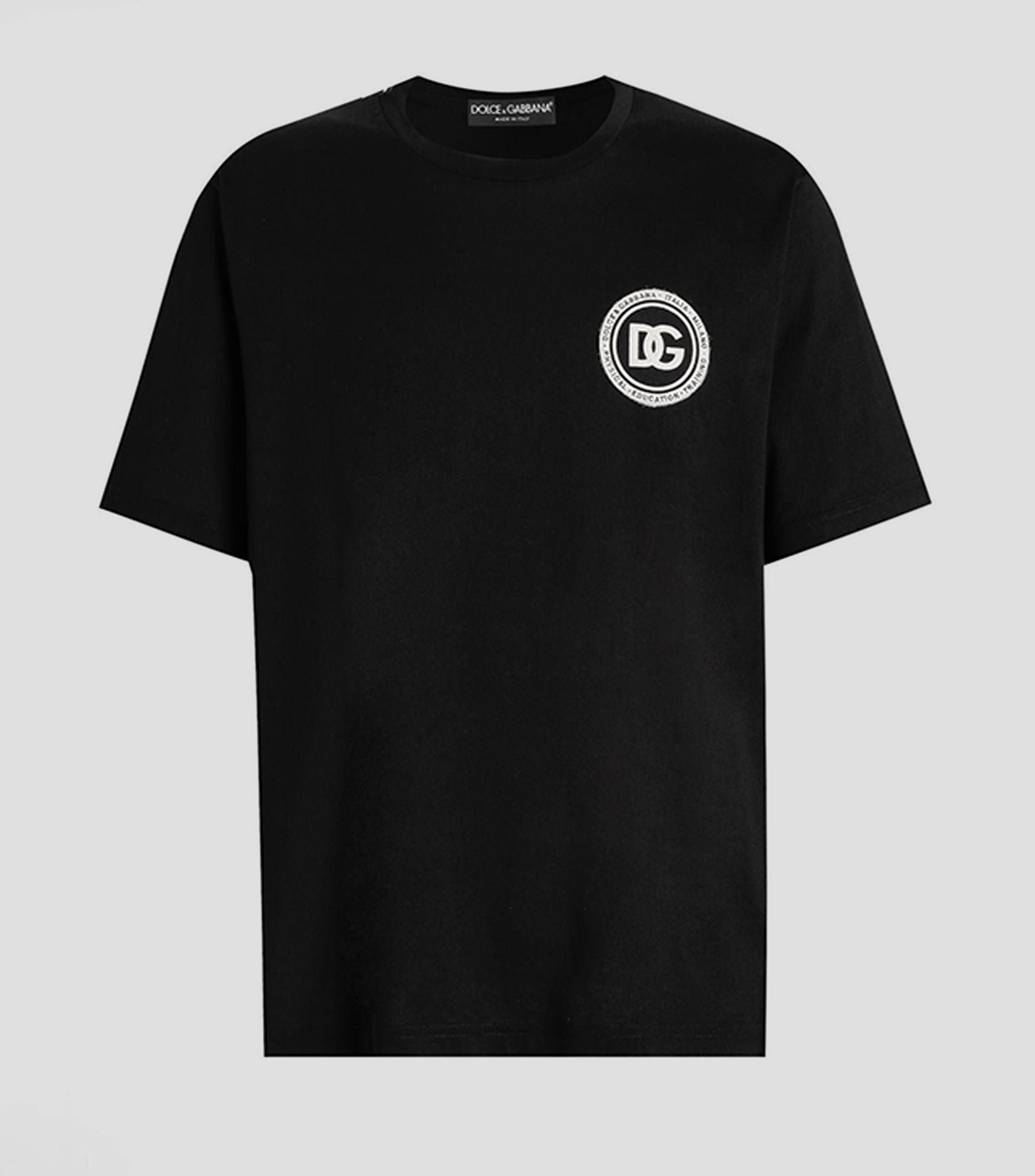 Playera cuello redondo manga corta de diseño sólido Hombre