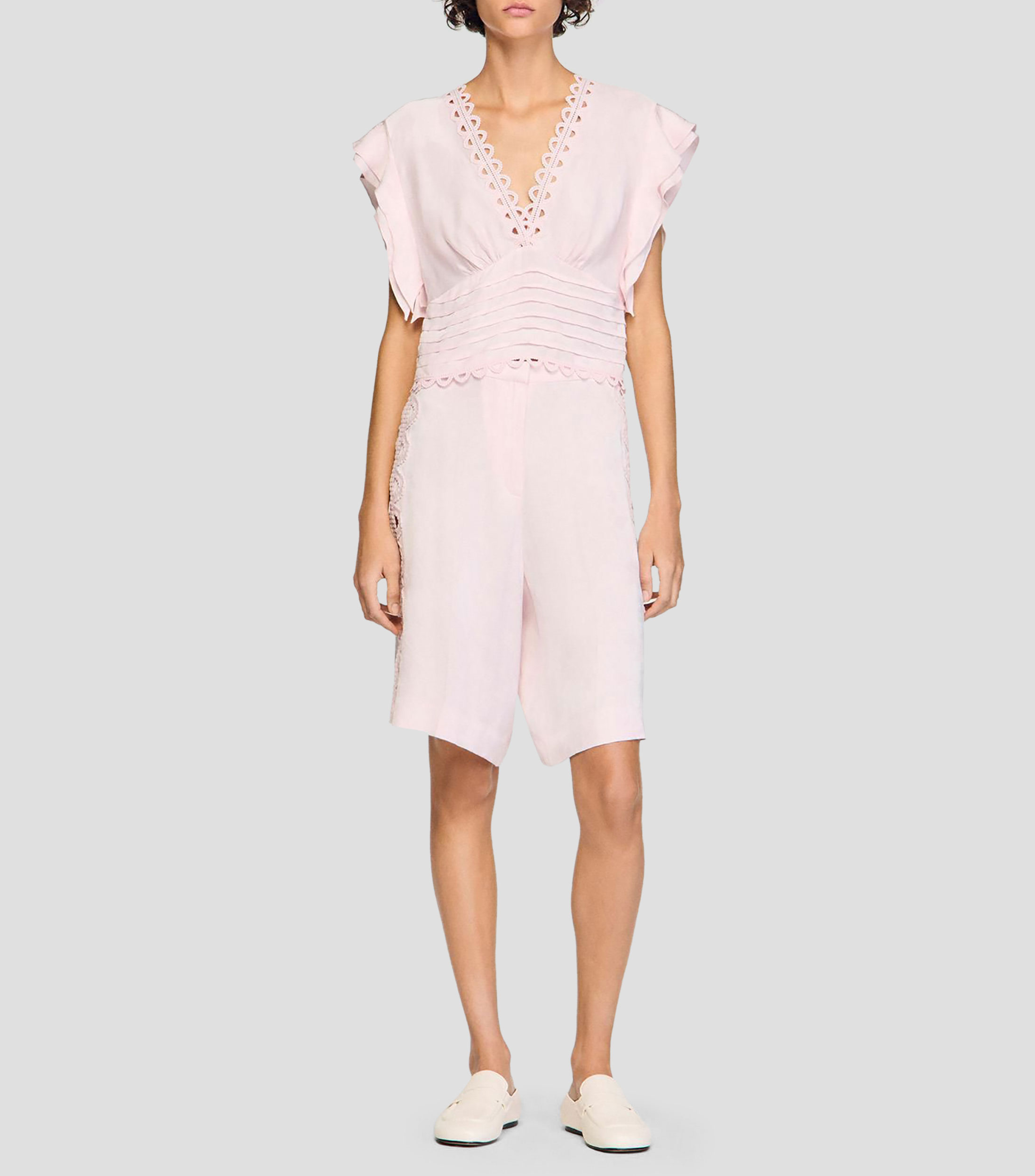 Blusa fantasía sin mangas Mujer