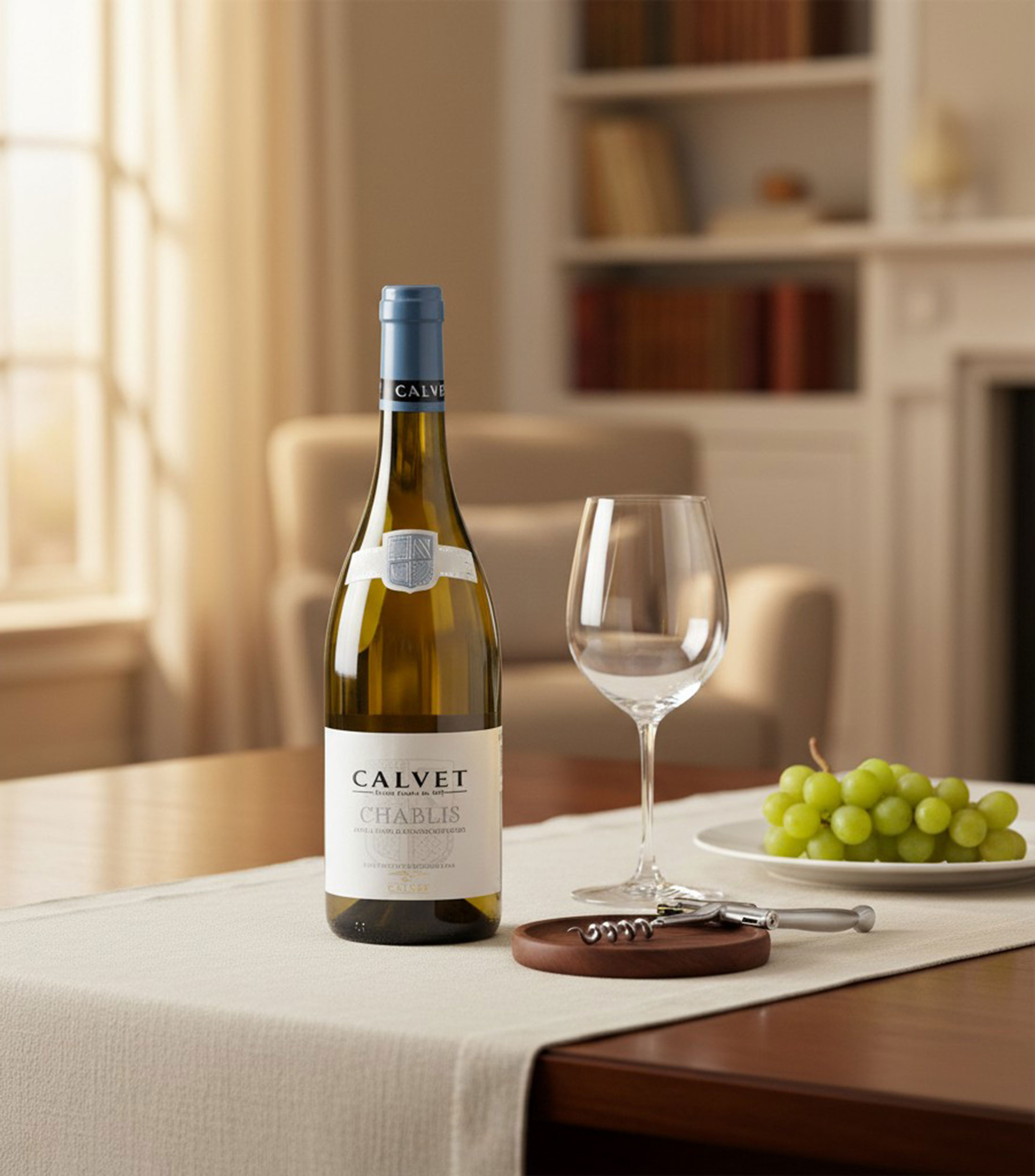 Vino blanco Chardonnay Chablis, Francia, 750 ml