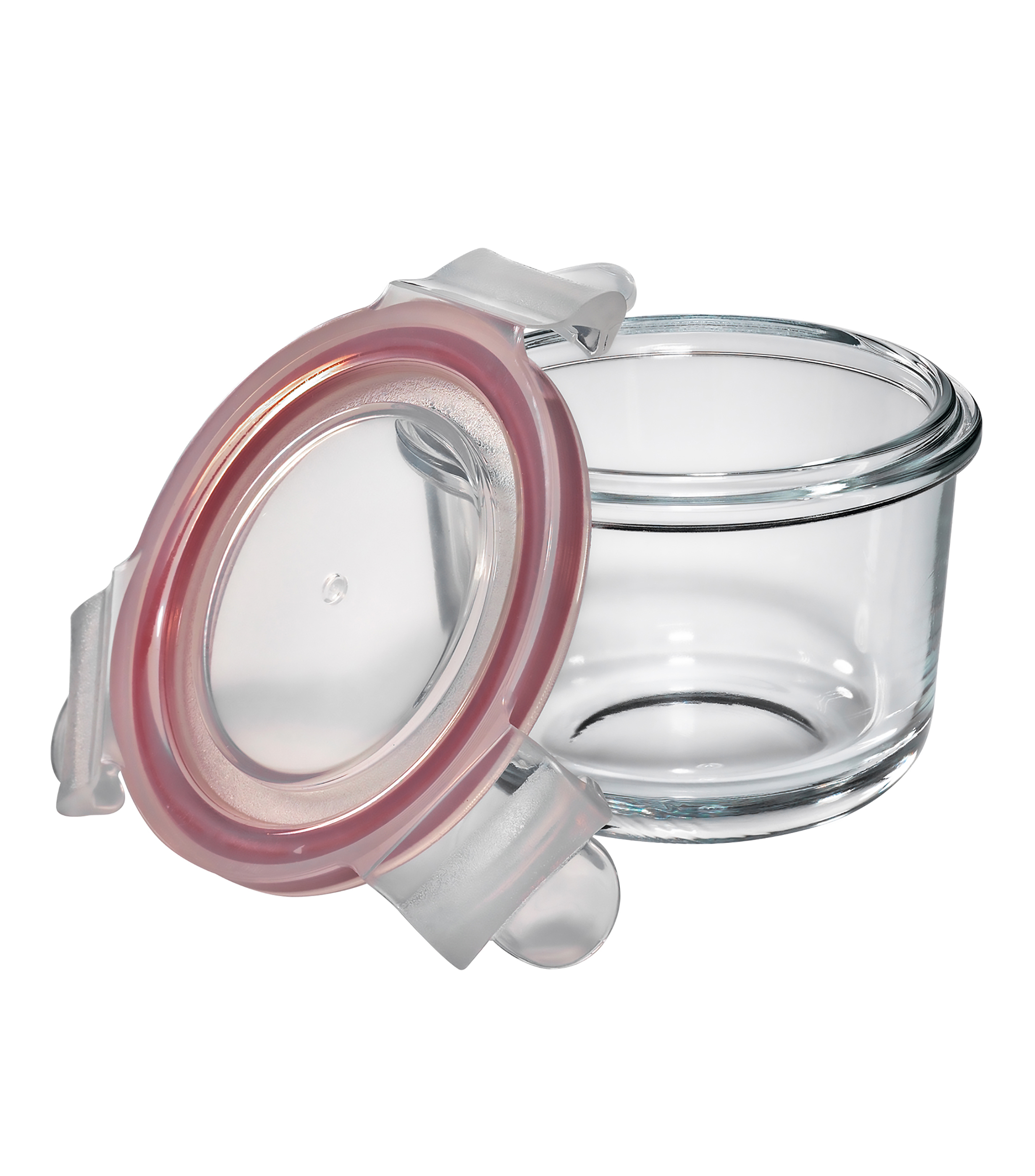 Contenedor Circular transparente