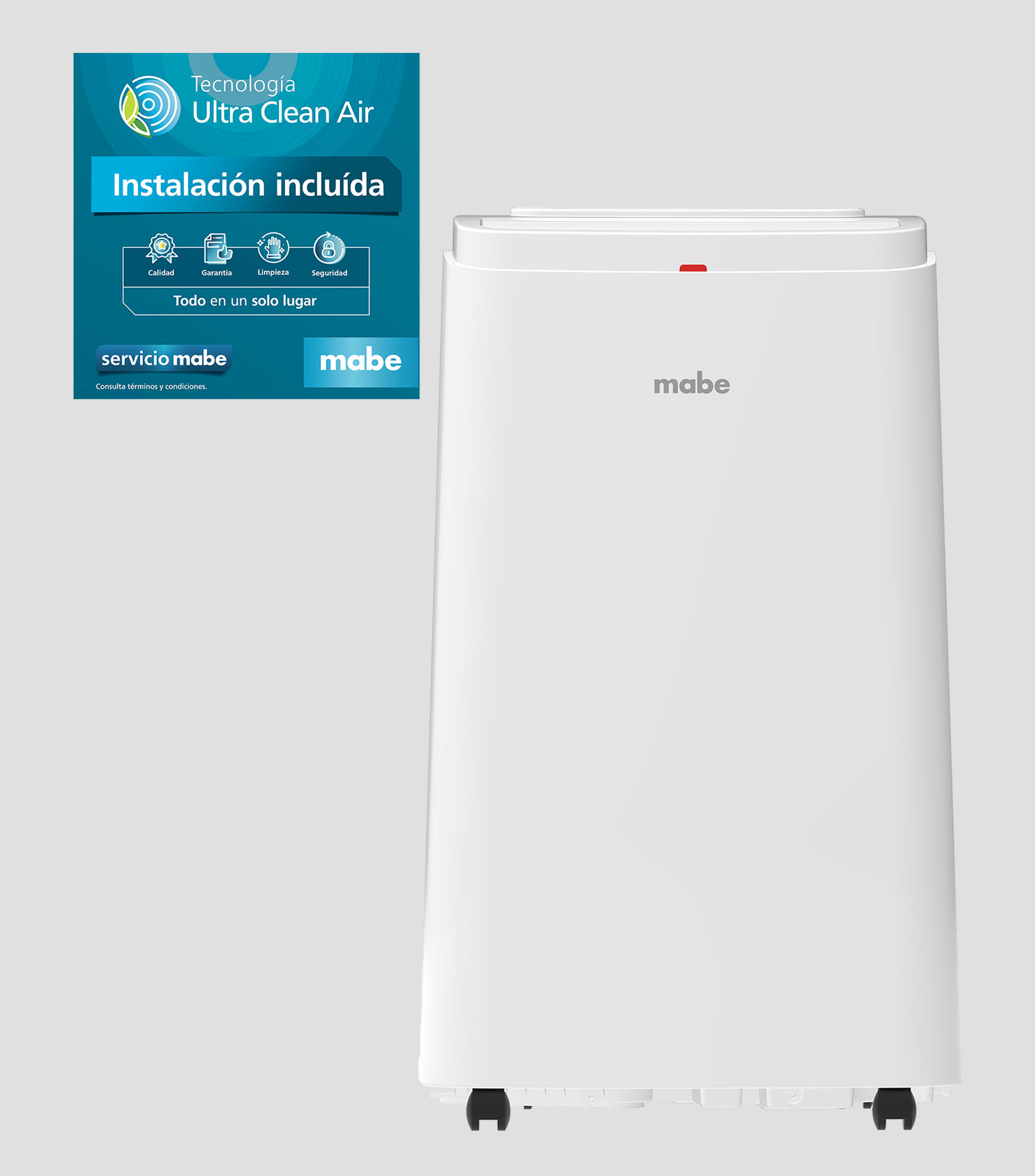 Aire Acondicionado Portatil 12,000 BTUS, 115 V, Frio - Calor
