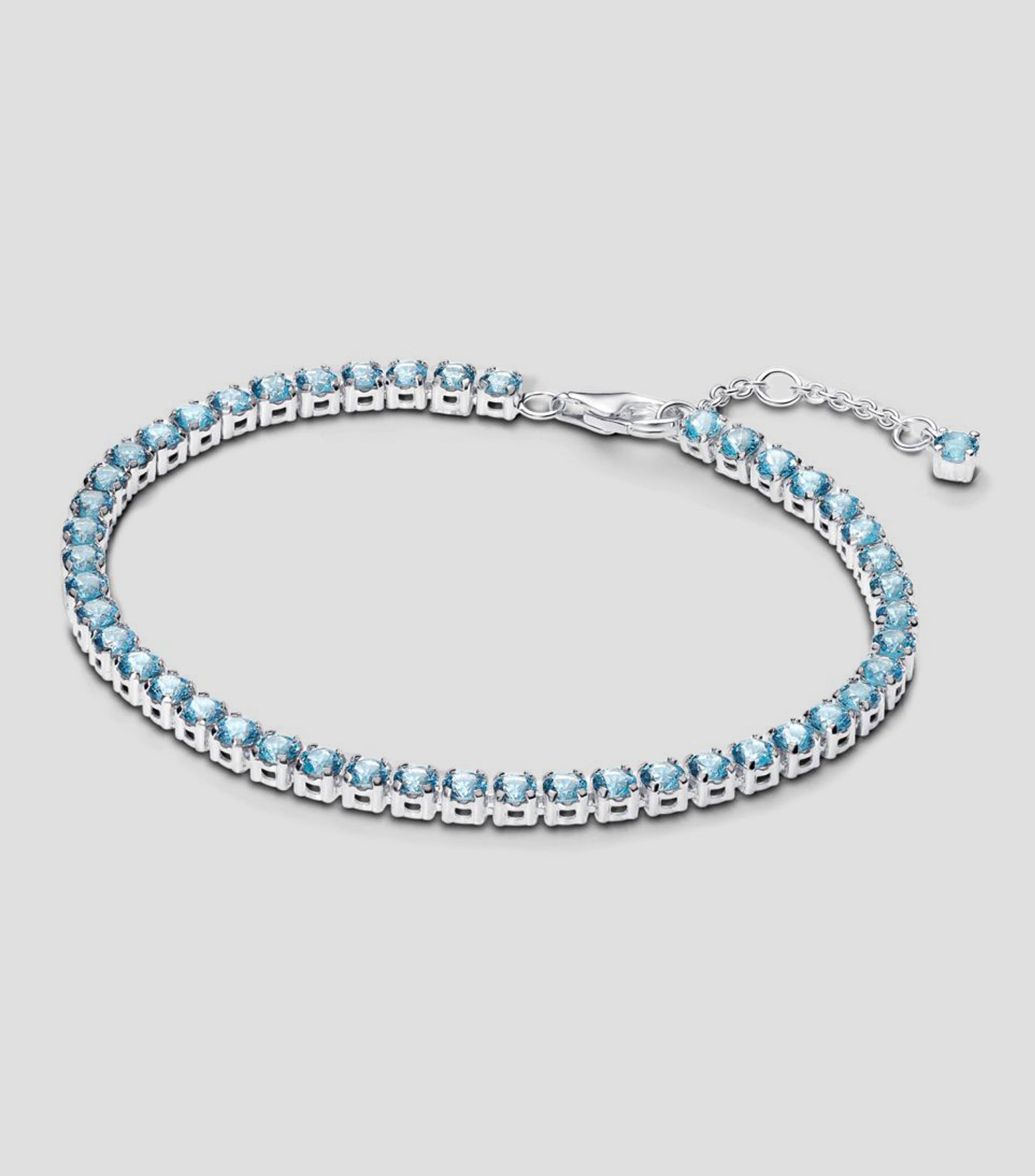 Brazalete en plata .925 con cristales Unisex