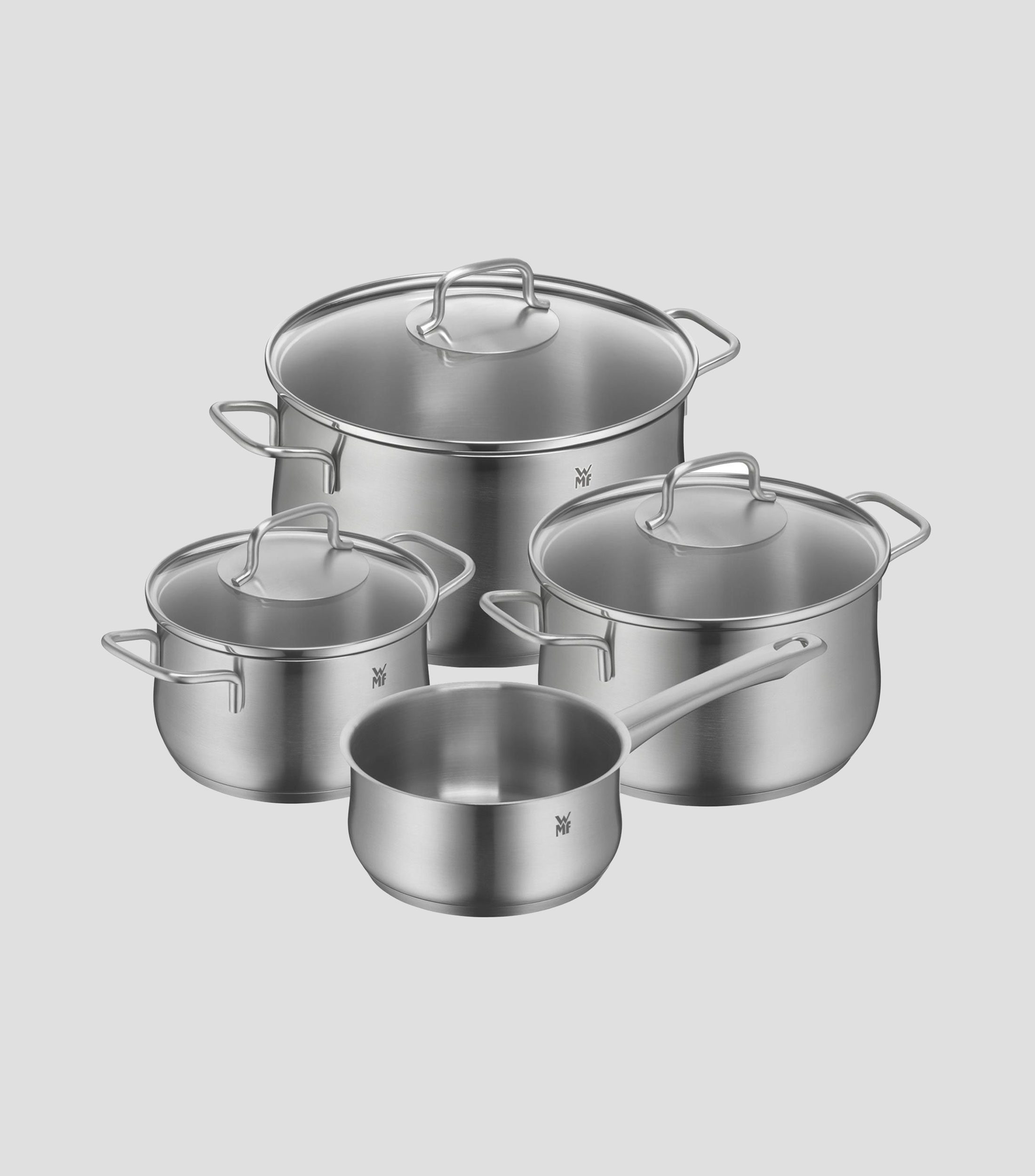 Batería de cocina en acero inoxidable Brilliant 4 piezas