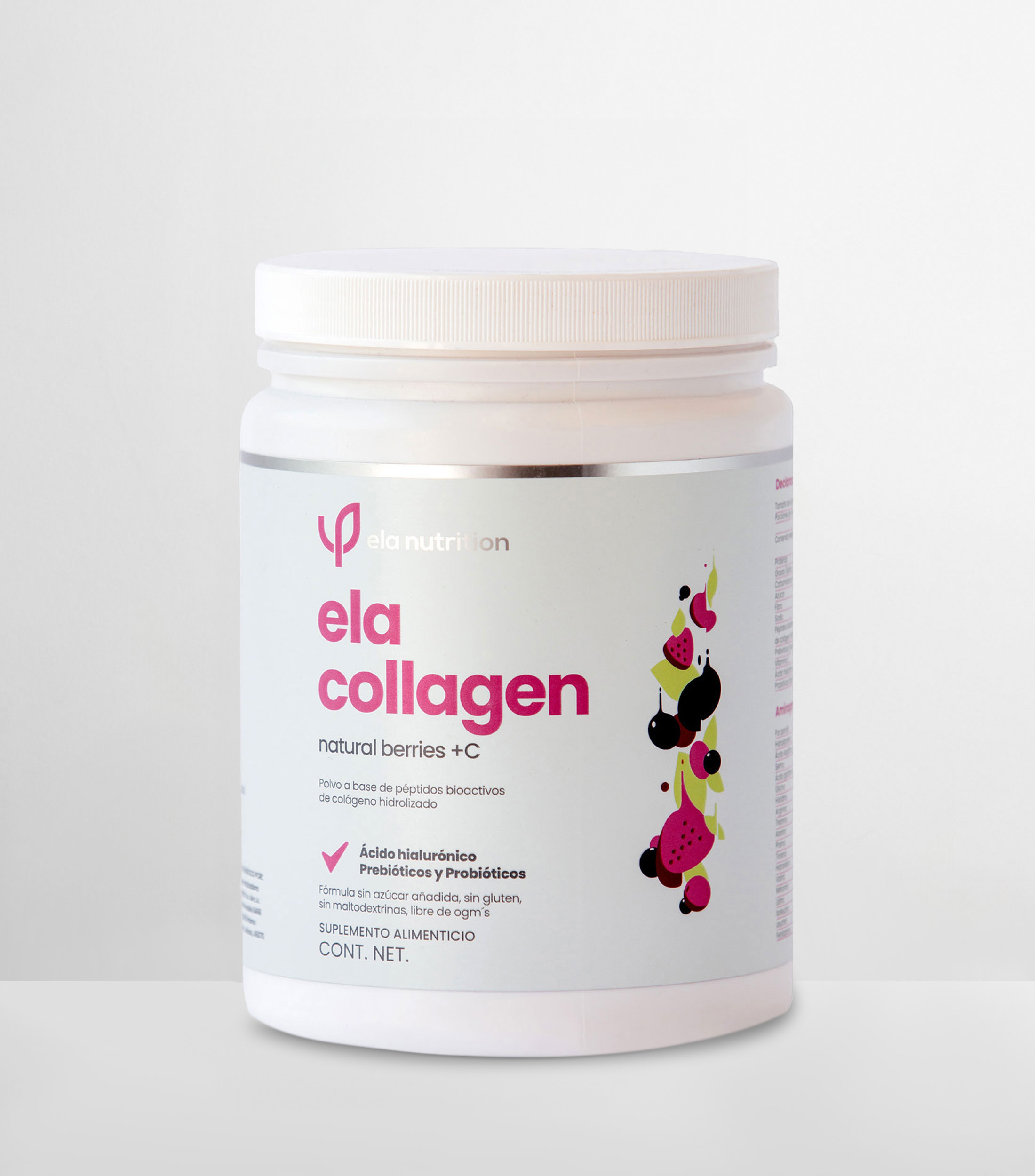 Ela Collagen Natural Berries + C, 450 gr