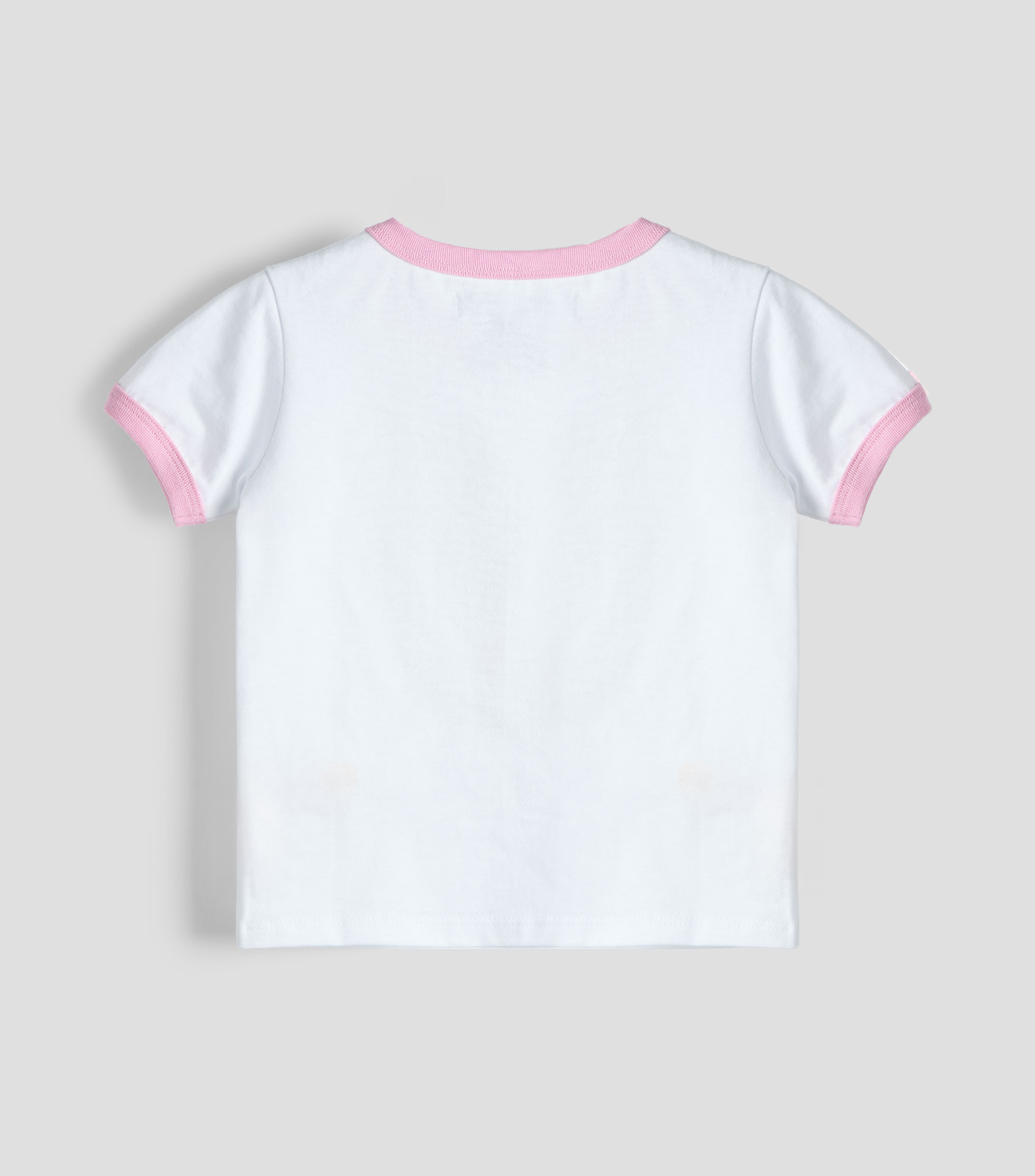 Playera cuello redondo manga corta estampada Niña