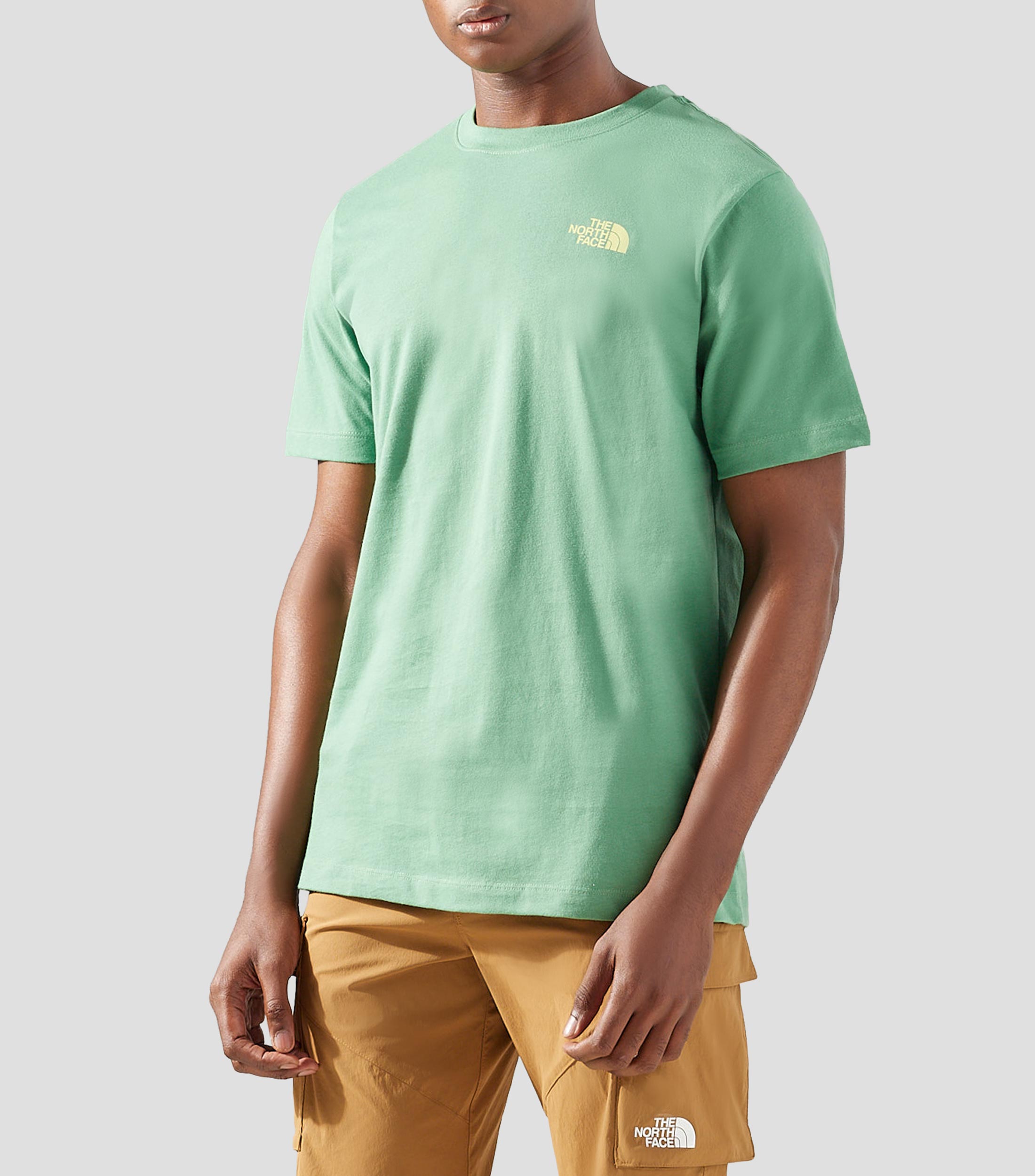 Playera cuello redondo manga corta estampada Explore Postcard Hombre