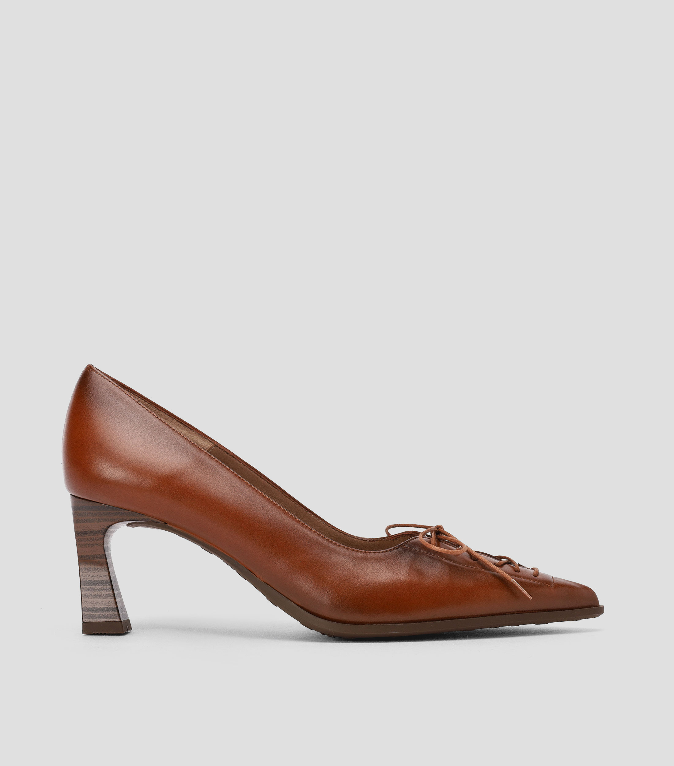 Zapatillas pump con tacón medio y cuadrado París Mujer