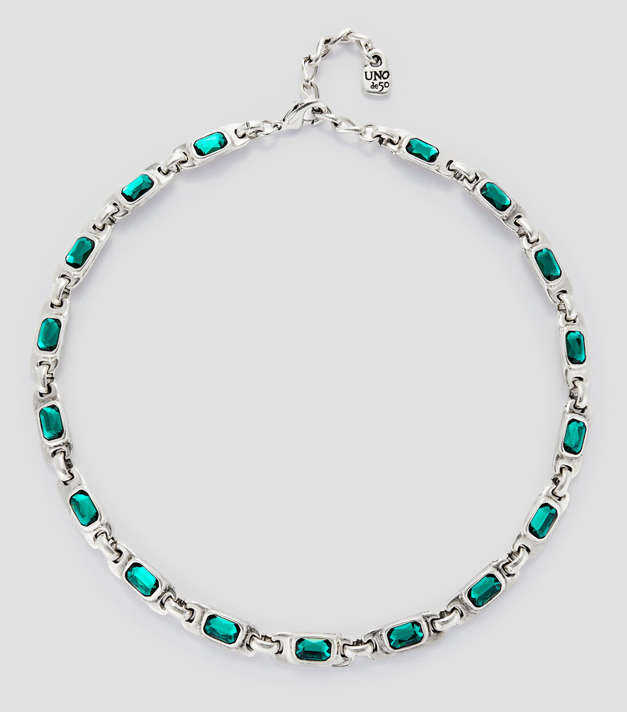 Collar con cristales eslabonados Mujer