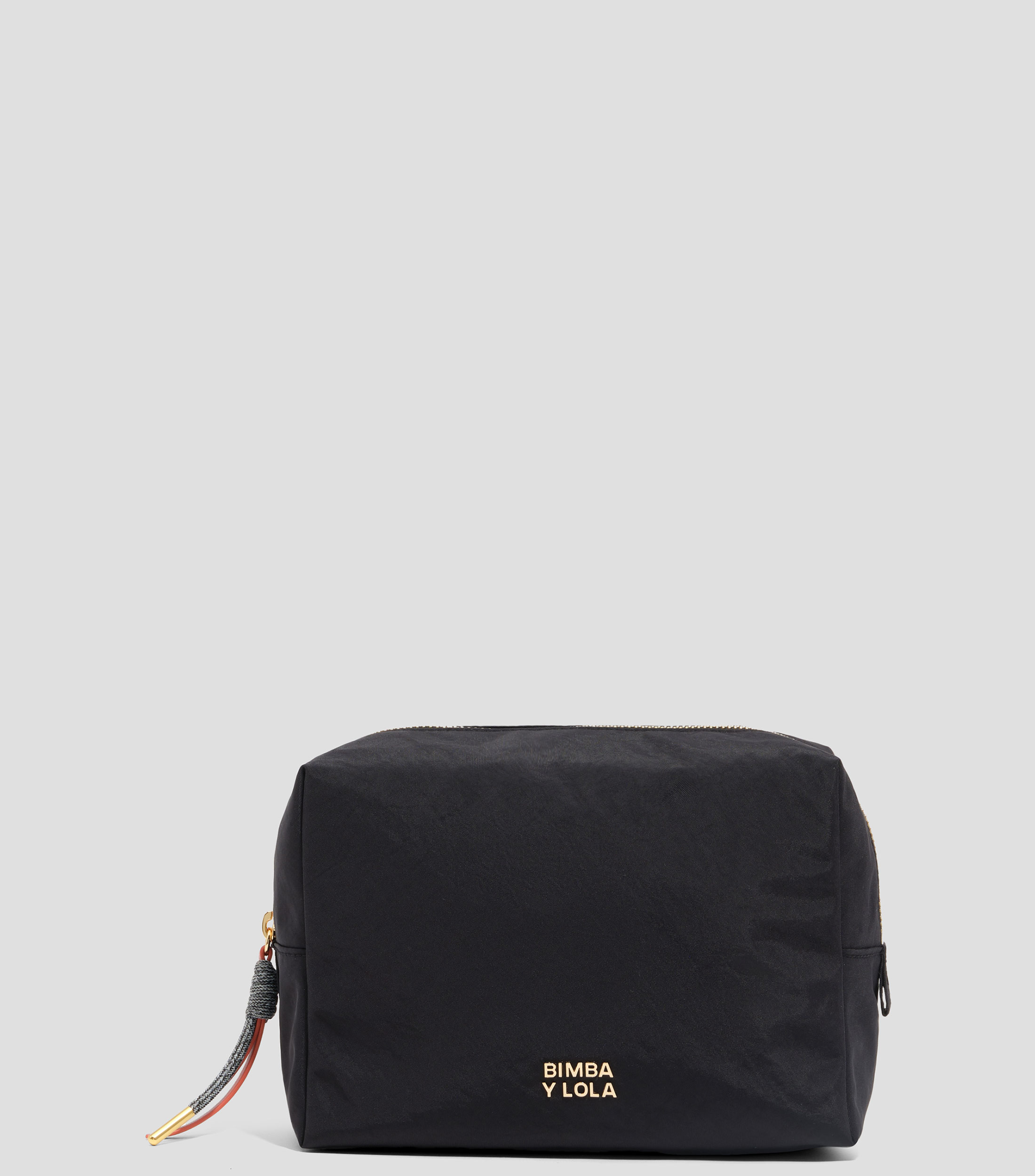 Neceser grande nylon negro Mujer