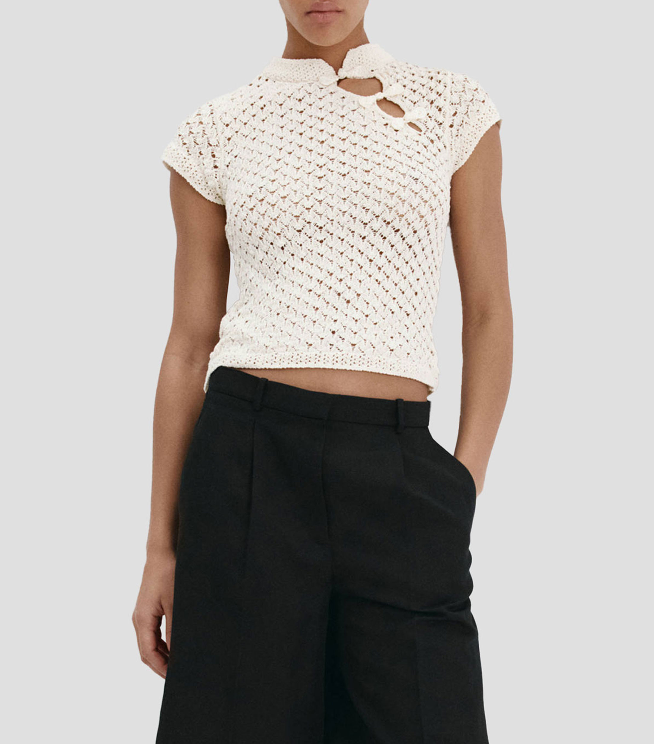 Suéter cuello alto Mujer