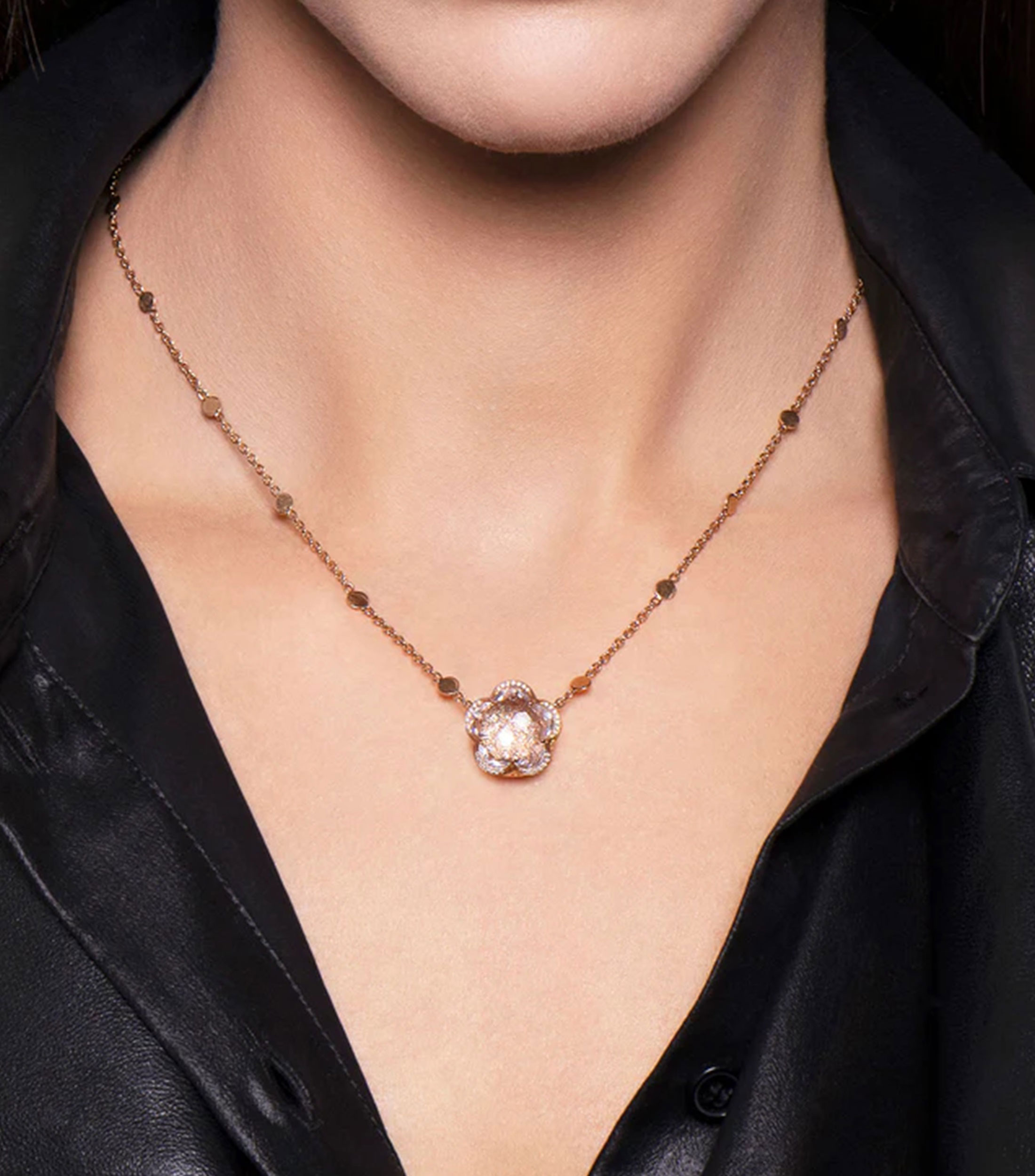 Dije en oro rosa de 18 Kilates Bon Ton Mujer