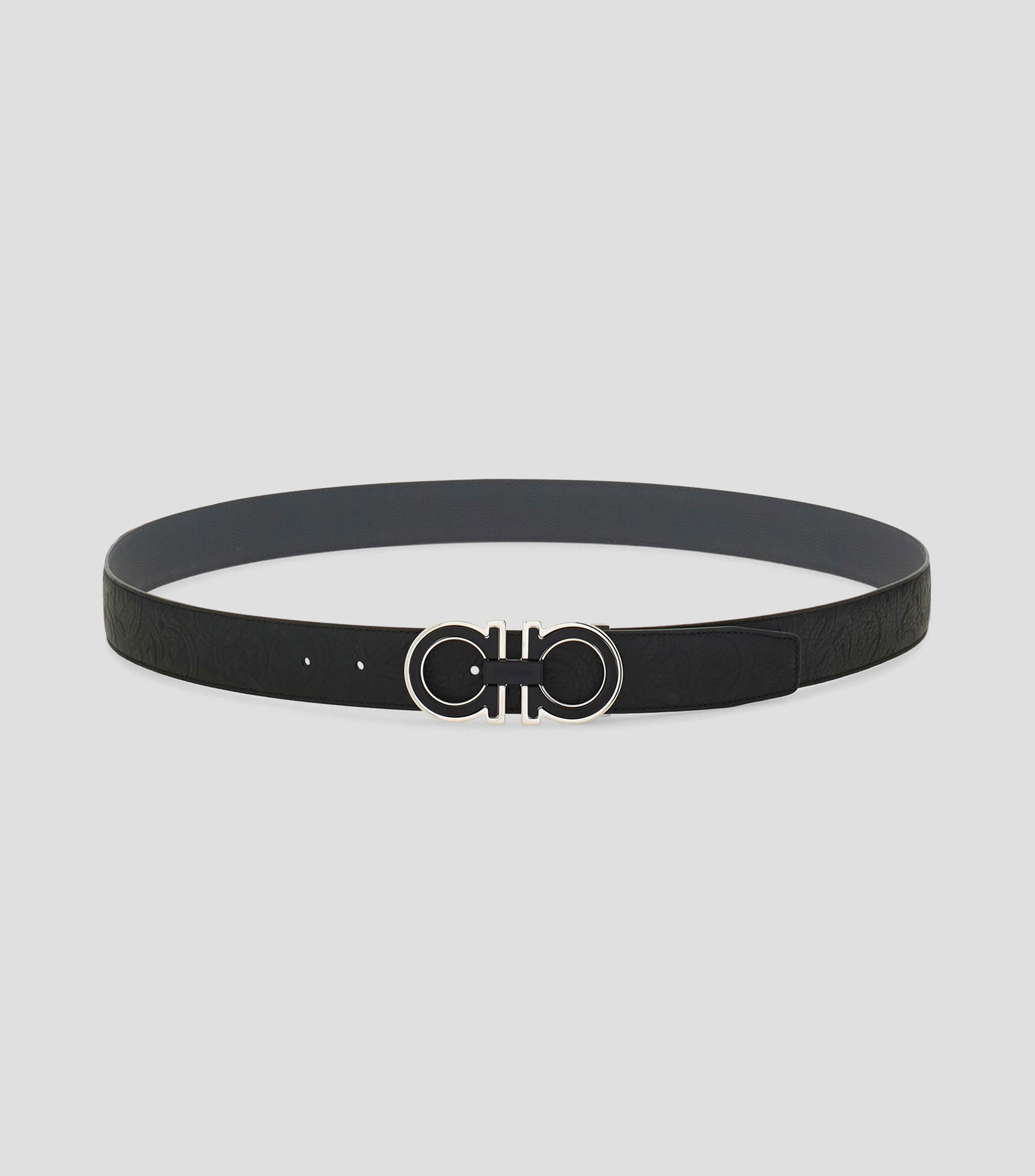Cinturón reversible y ajustable Gancini Hombre