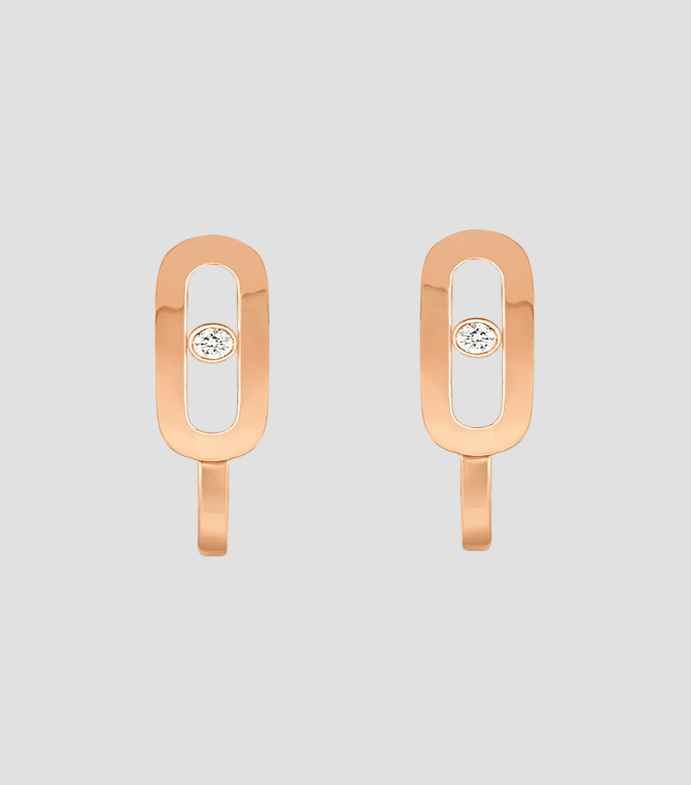 Aretes en oro rosa 18 Kts Mujer
