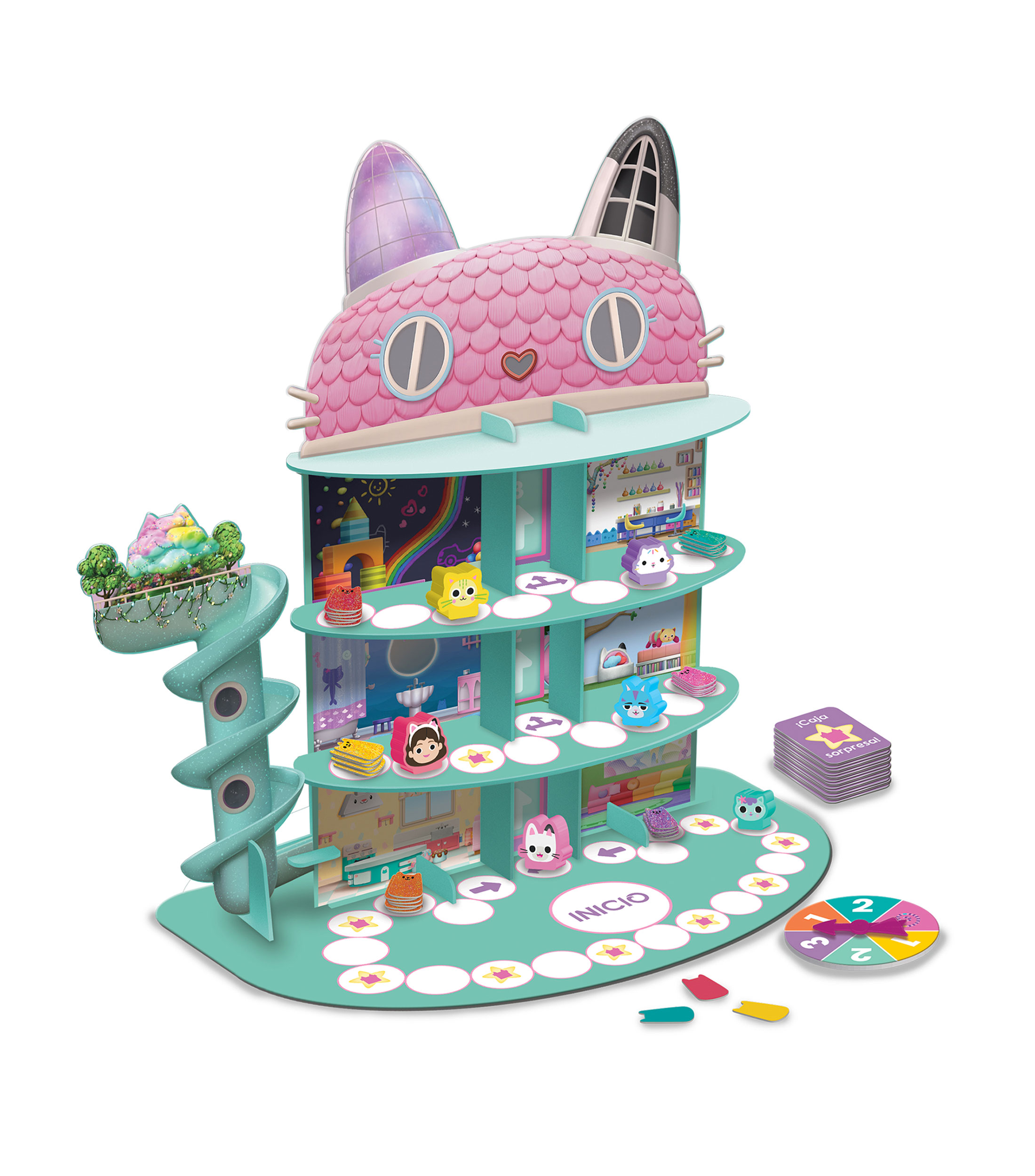 Juego de mesa Infantil Gati-fantástico Gabby's Dollhouse