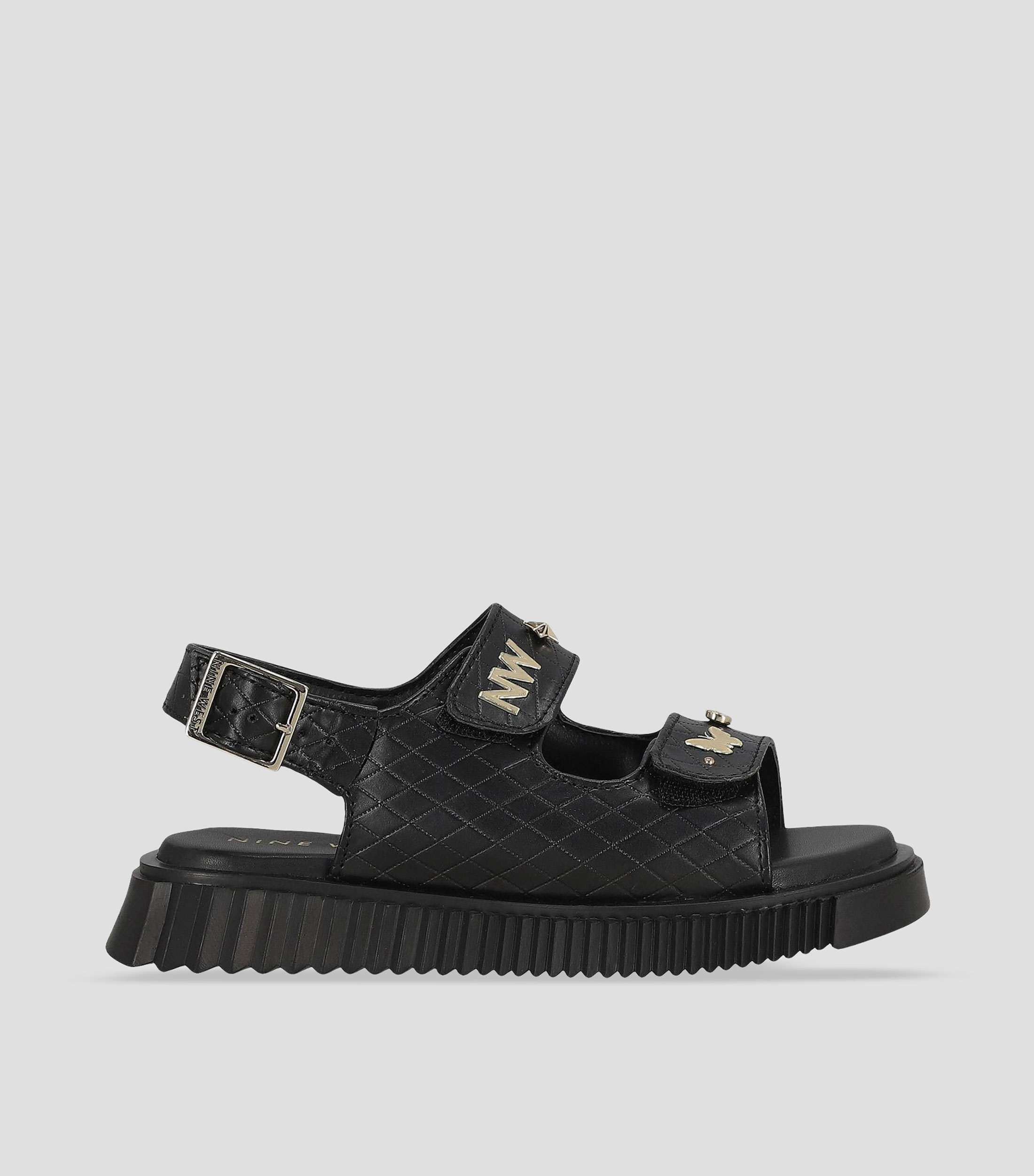 Sandalias de tacón bajo ancho lisa Niña