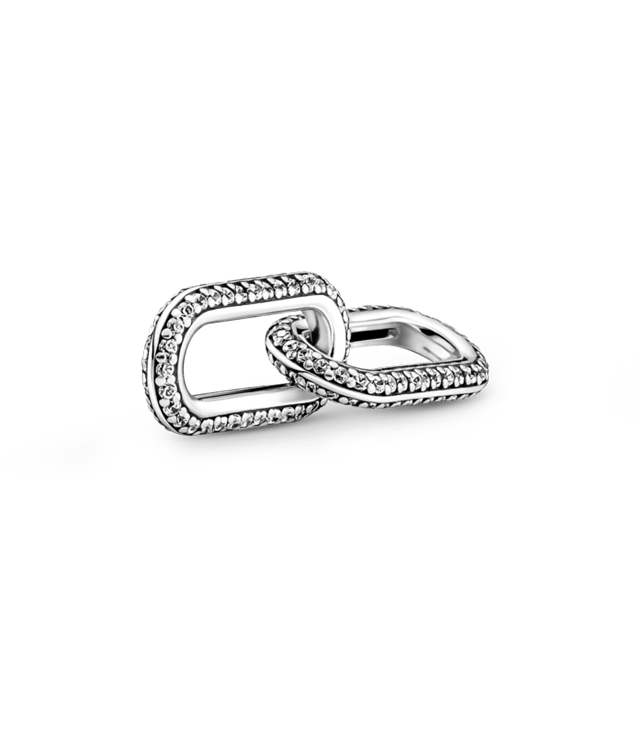 Eslabón de estilo doble en pavé brillante Pandora ME Mujer