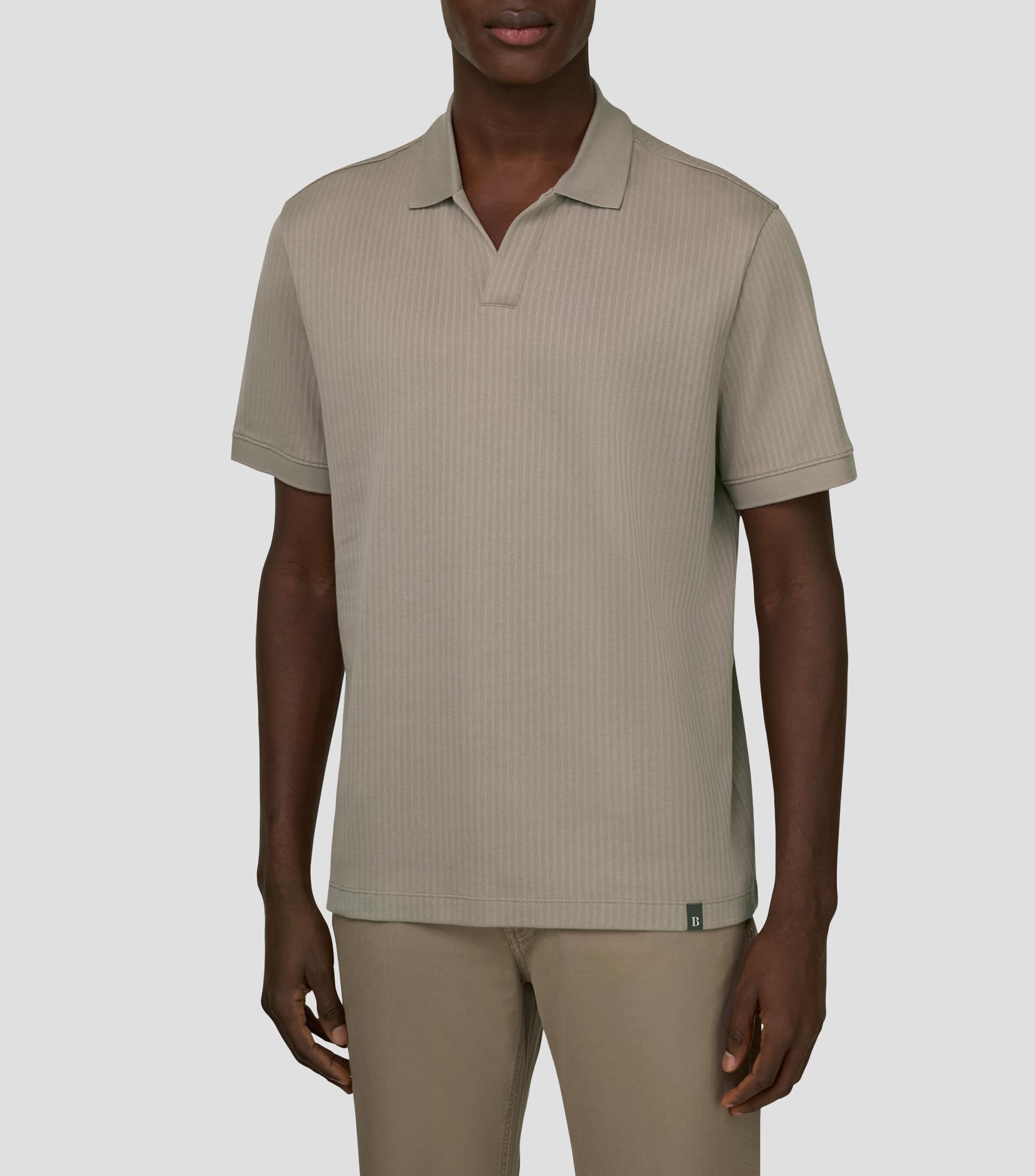 Playera polo manga corta lisa Hombre