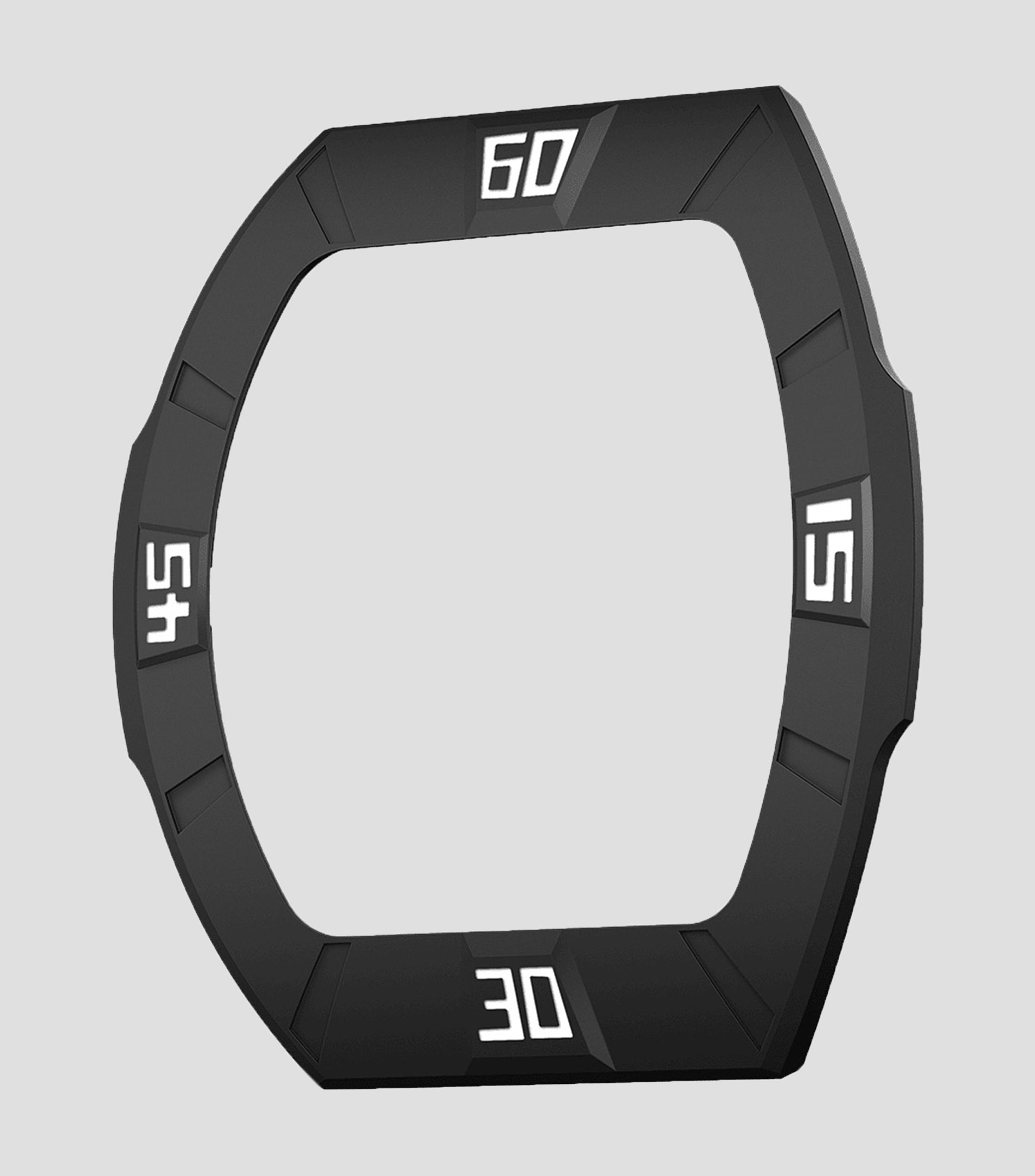 Bisel intercambiable para reloj Atómica en caucho fluoro negro