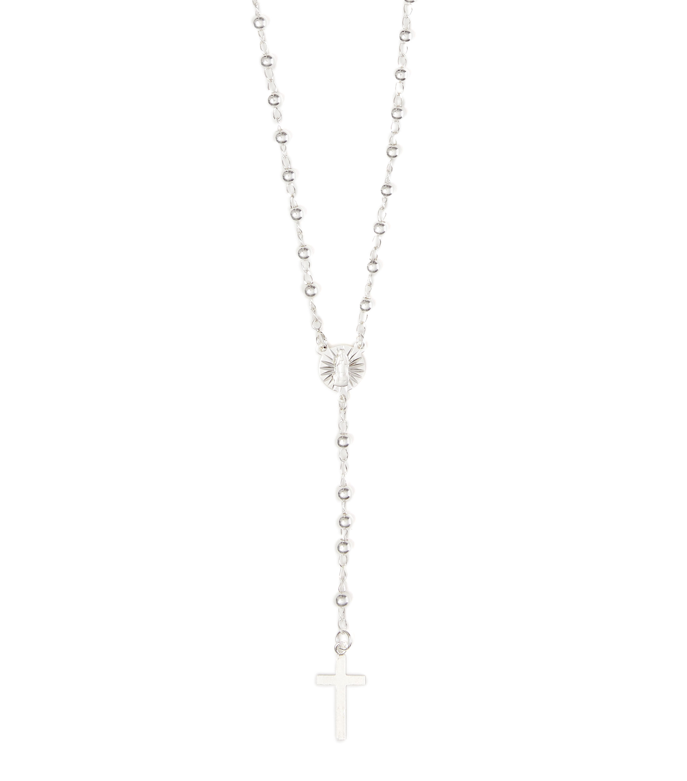 Collar rosario en plata .925 Mujer