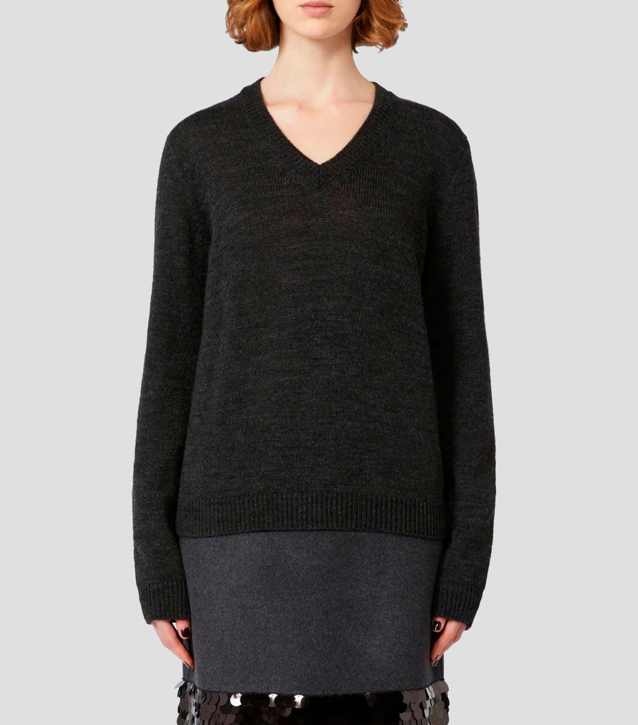 Suéter cuello V Mujer